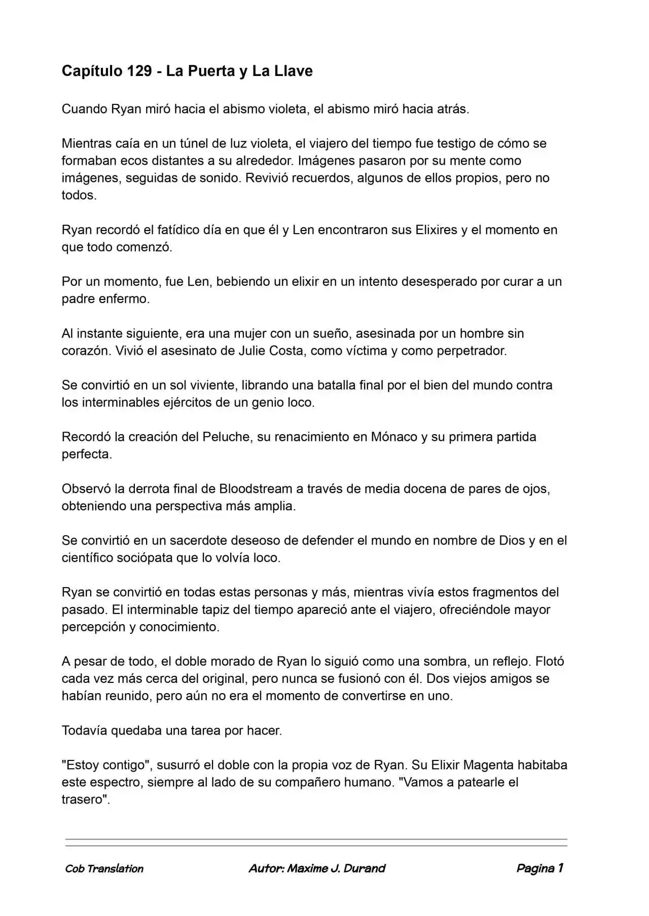 La Partida Perfecta (Novela) - Capítulo 129 - Página 1 - LectorTMOo