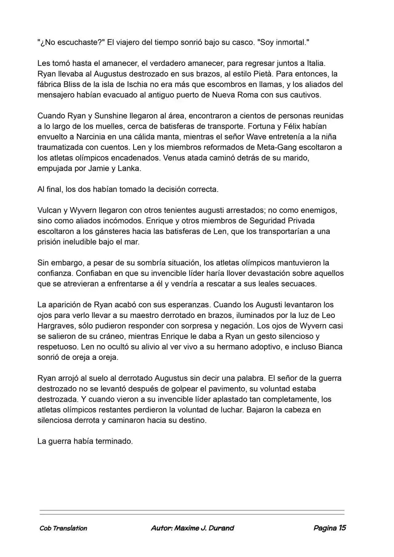 La Partida Perfecta (Novela) - Capítulo 129 - Página 15 - LectorTMOo