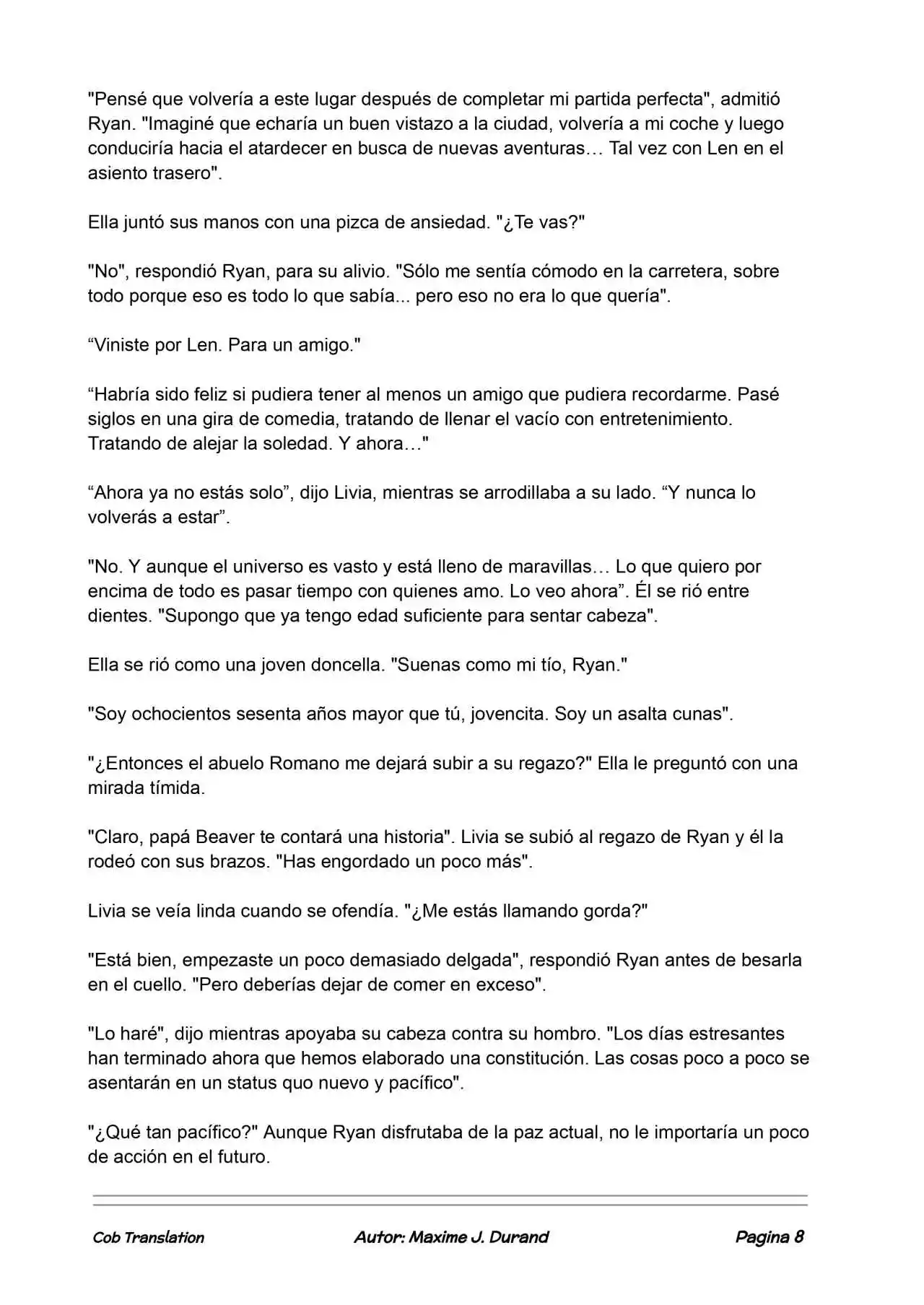La Partida Perfecta (Novela) - Capítulo 130 - Página 8 - LectorTMOo