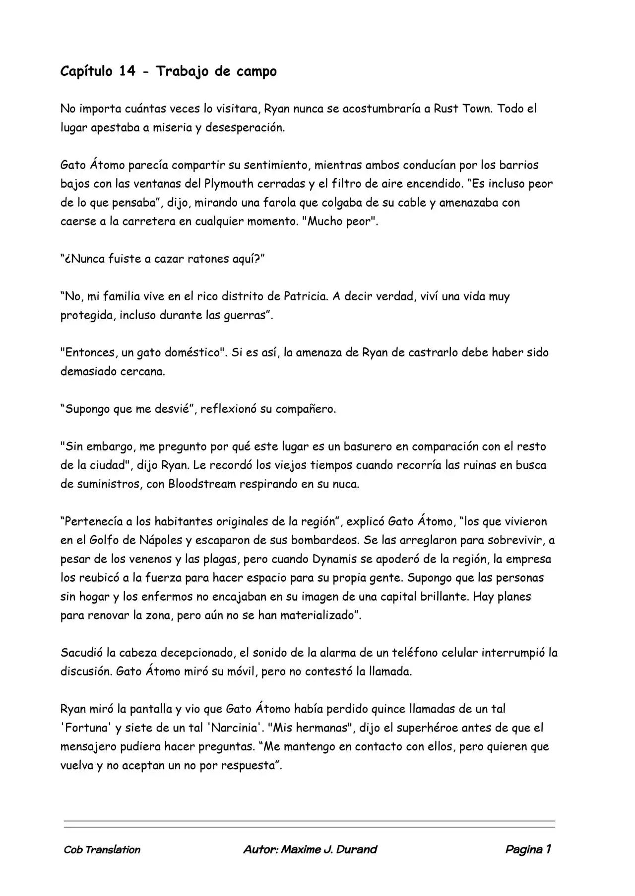 La Partida Perfecta (Novela) - Capítulo 14 - Página 1 - LectorTMOo