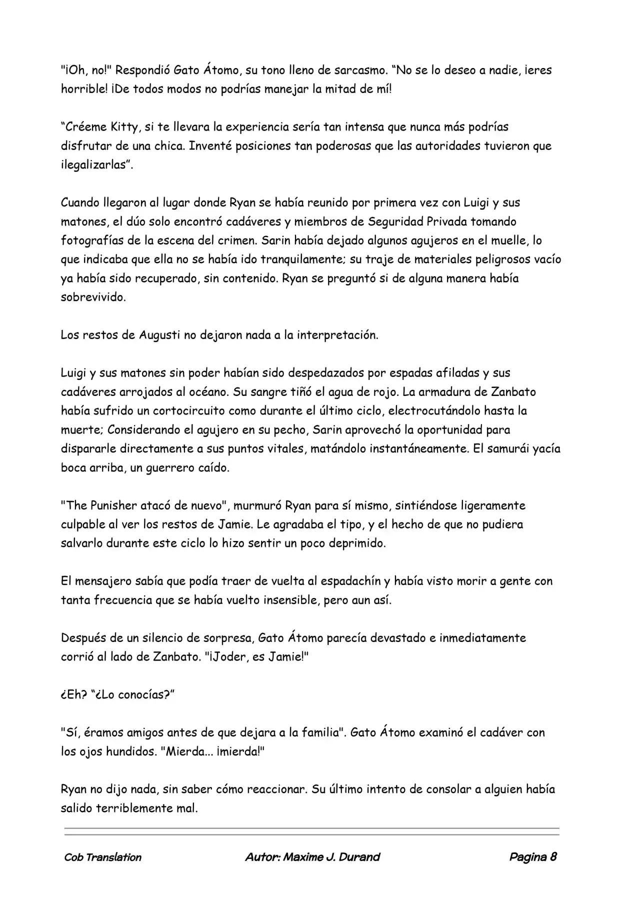 La Partida Perfecta (Novela) - Capítulo 16 - Página 8 - LectorTMOo