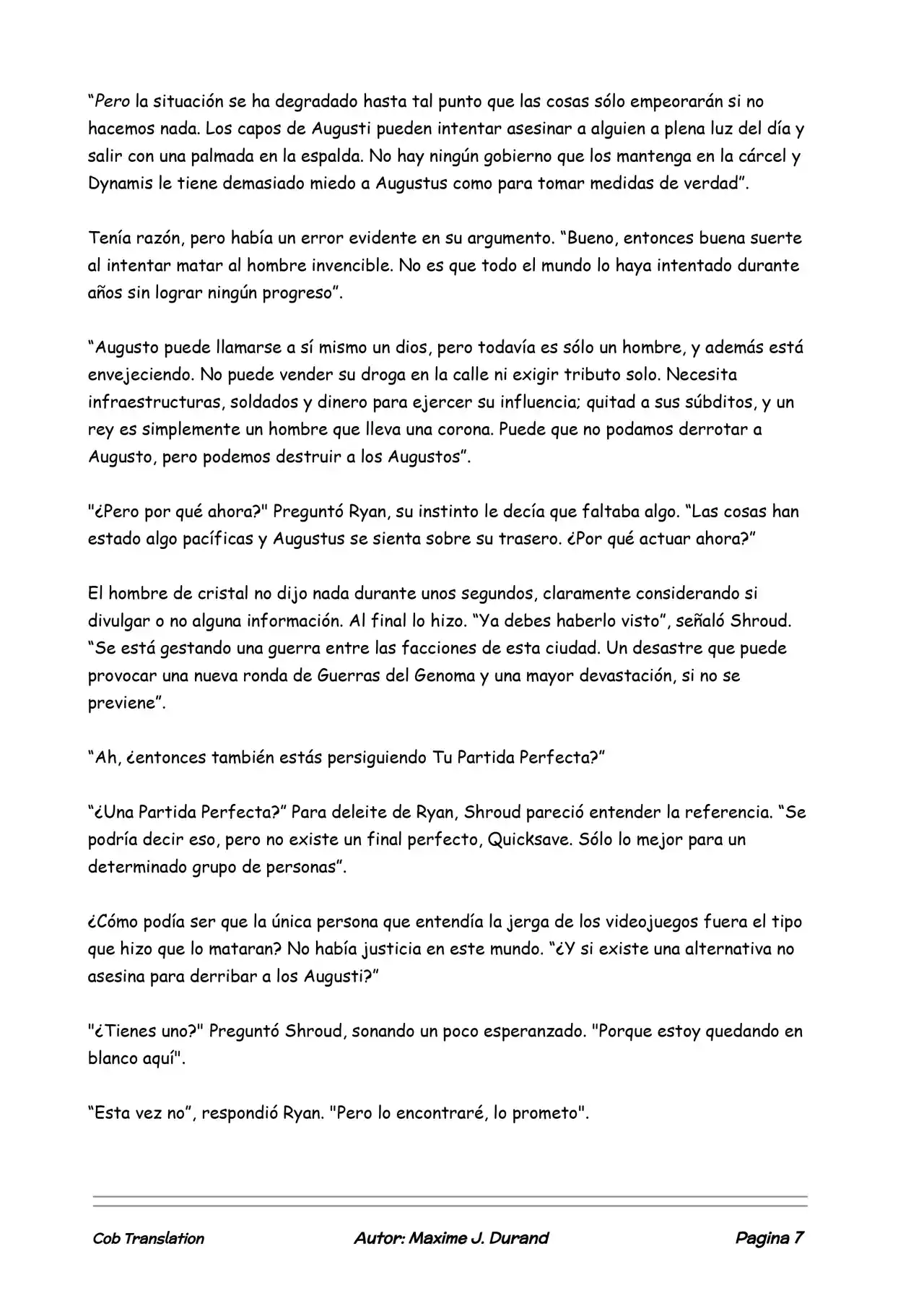 La Partida Perfecta (Novela) - Capítulo 17 - Página 7 - LectorTMOo