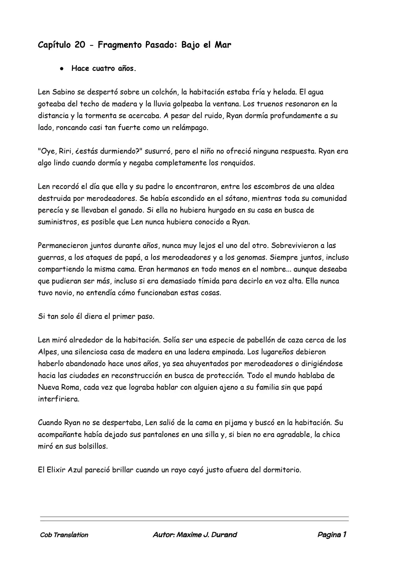 La Partida Perfecta (Novela) - Capítulo 20 - Página 1 - LectorTMOo