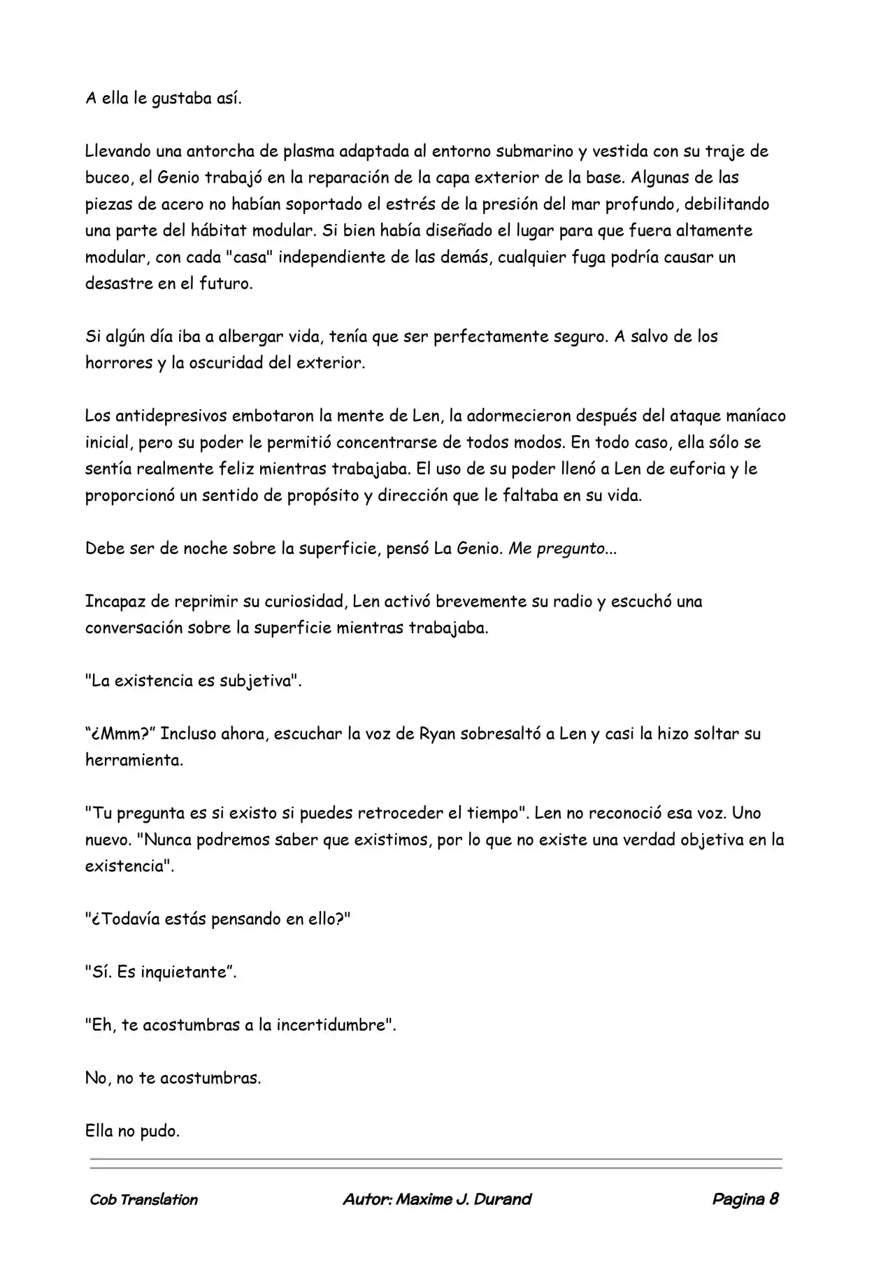 La Partida Perfecta (Novela) - Capítulo 20 - Página 8 - LectorTMOo