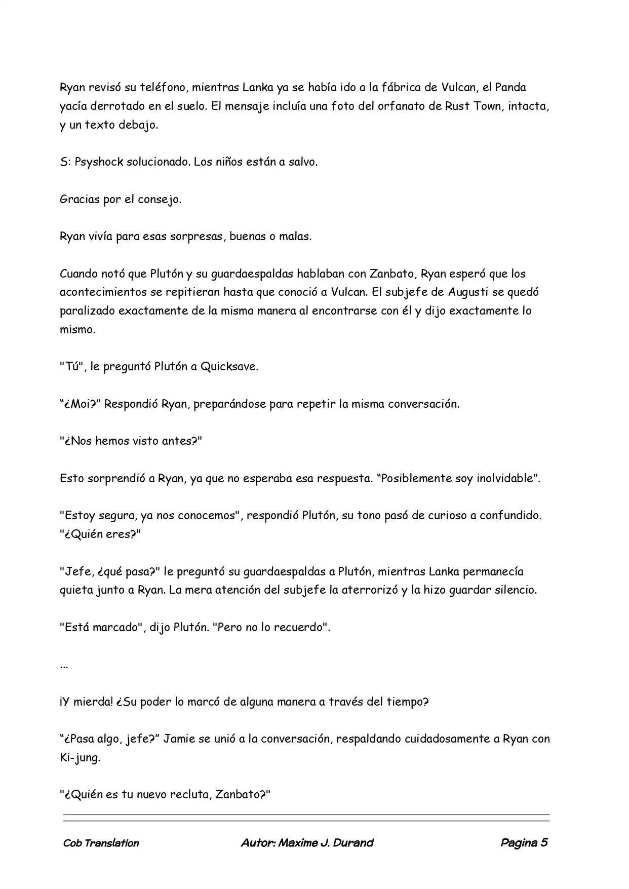 La Partida Perfecta (Novela) - Capítulo 21 - Página 5 - LectorTMOo