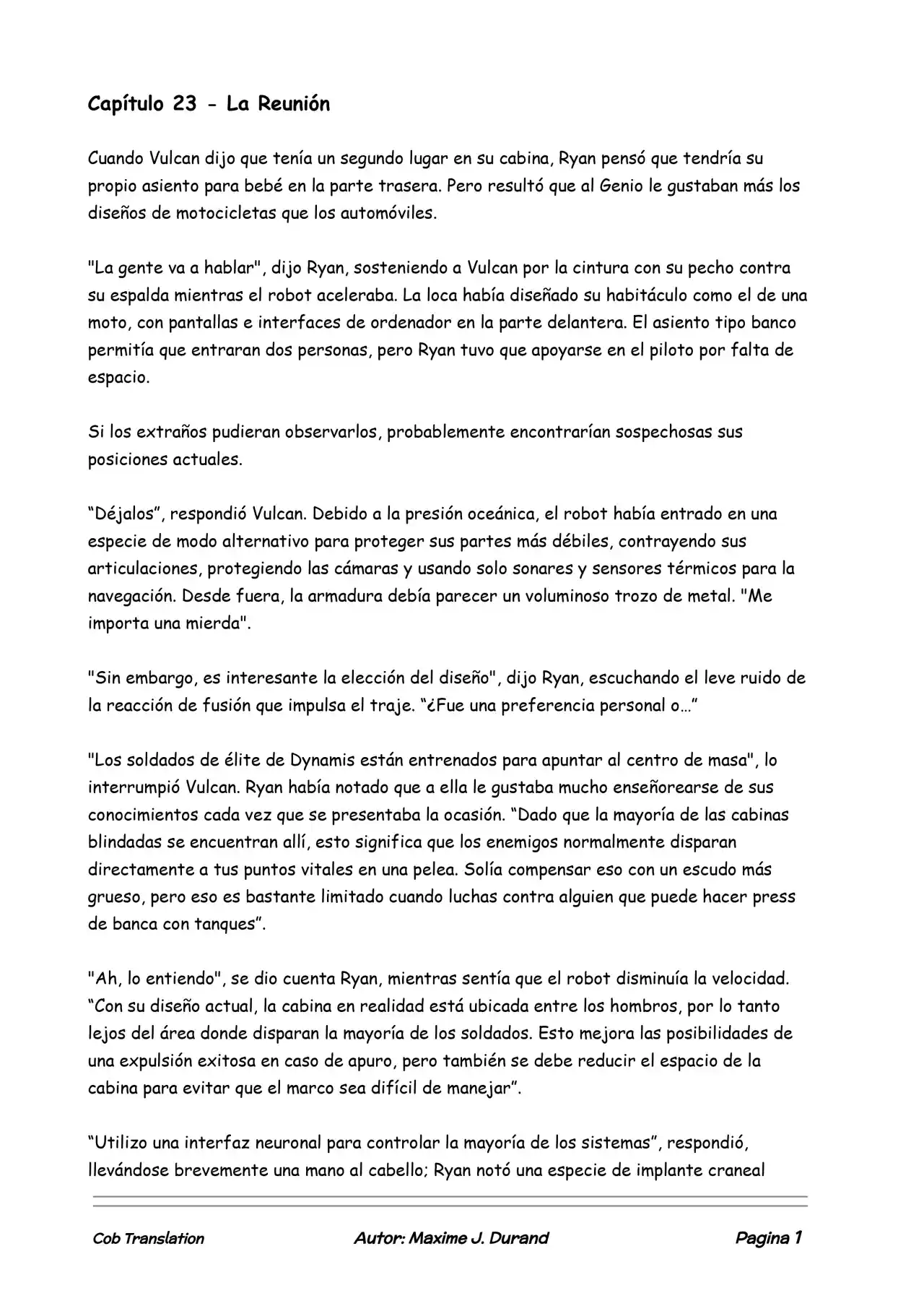 La Partida Perfecta (Novela) - Capítulo 23 - Página 1 - LectorTMOo