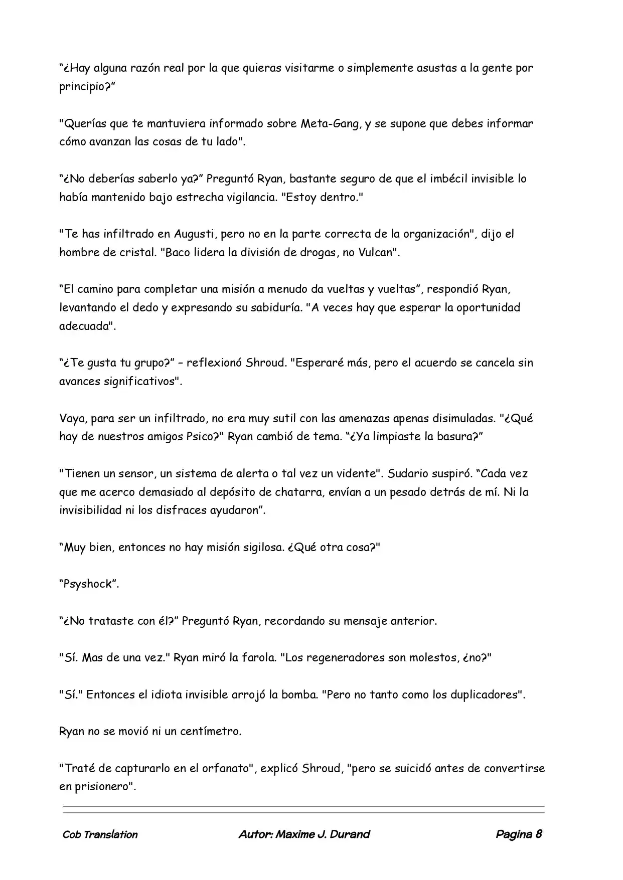 La Partida Perfecta (Novela) - Capítulo 24 - Página 8 - LectorTMOo