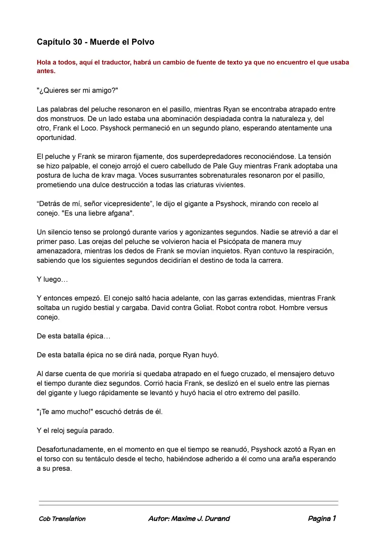 La Partida Perfecta (Novela) - Capítulo 30 - Página 1 - LectorTMOo