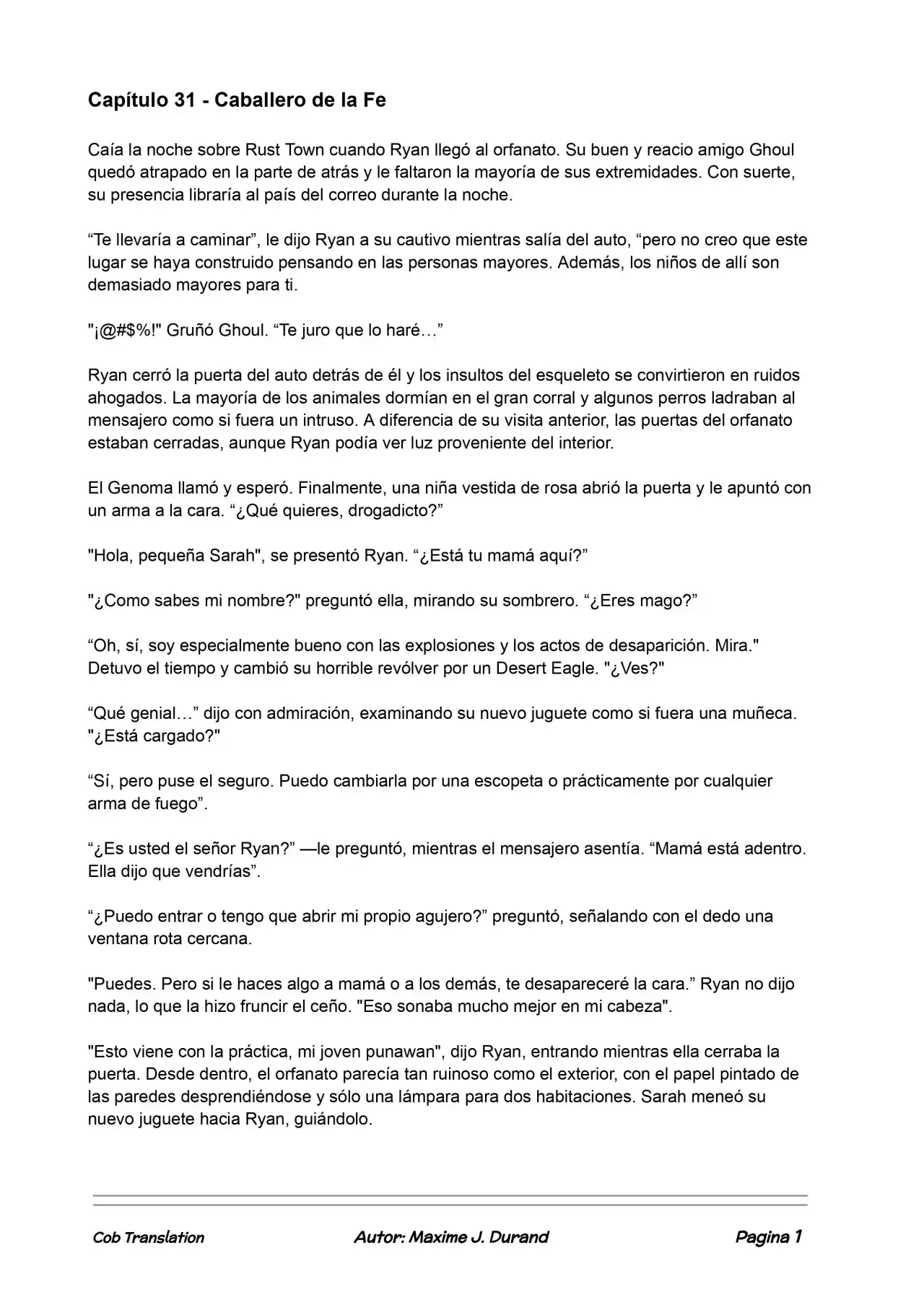 La Partida Perfecta (Novela) - Capítulo 31 - Página 1 - LectorTMOo