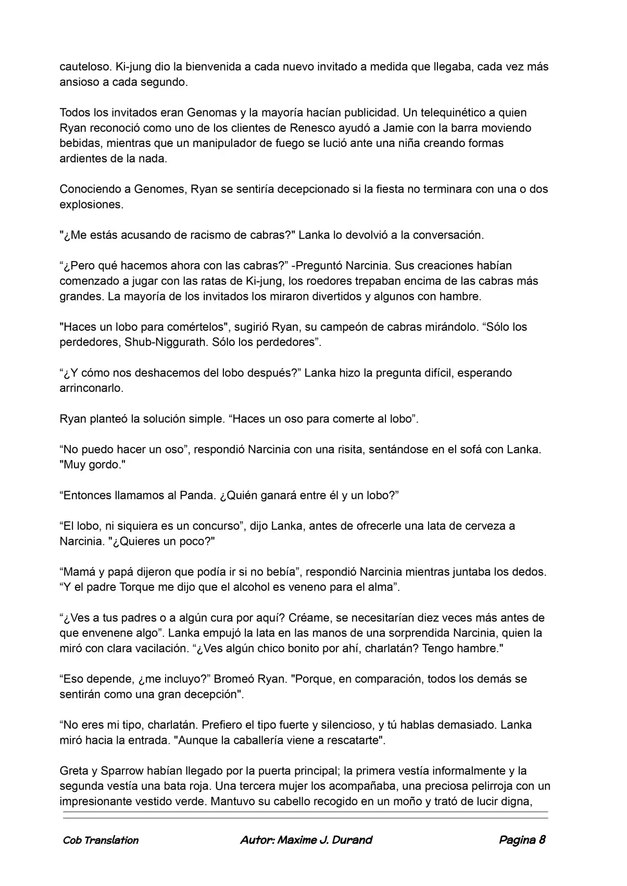 La Partida Perfecta (Novela) - Capítulo 35 - Página 8 - LectorTMOo