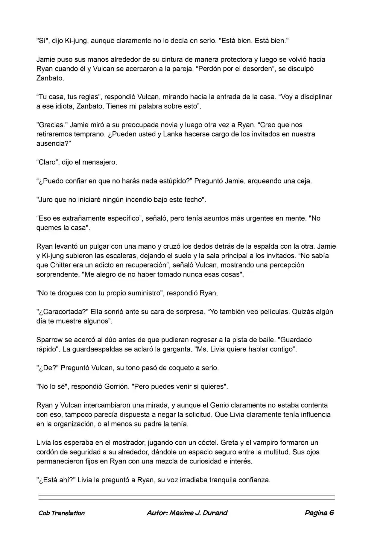 La Partida Perfecta (Novela) - Capítulo 36 - Página 6 - LectorTMOo