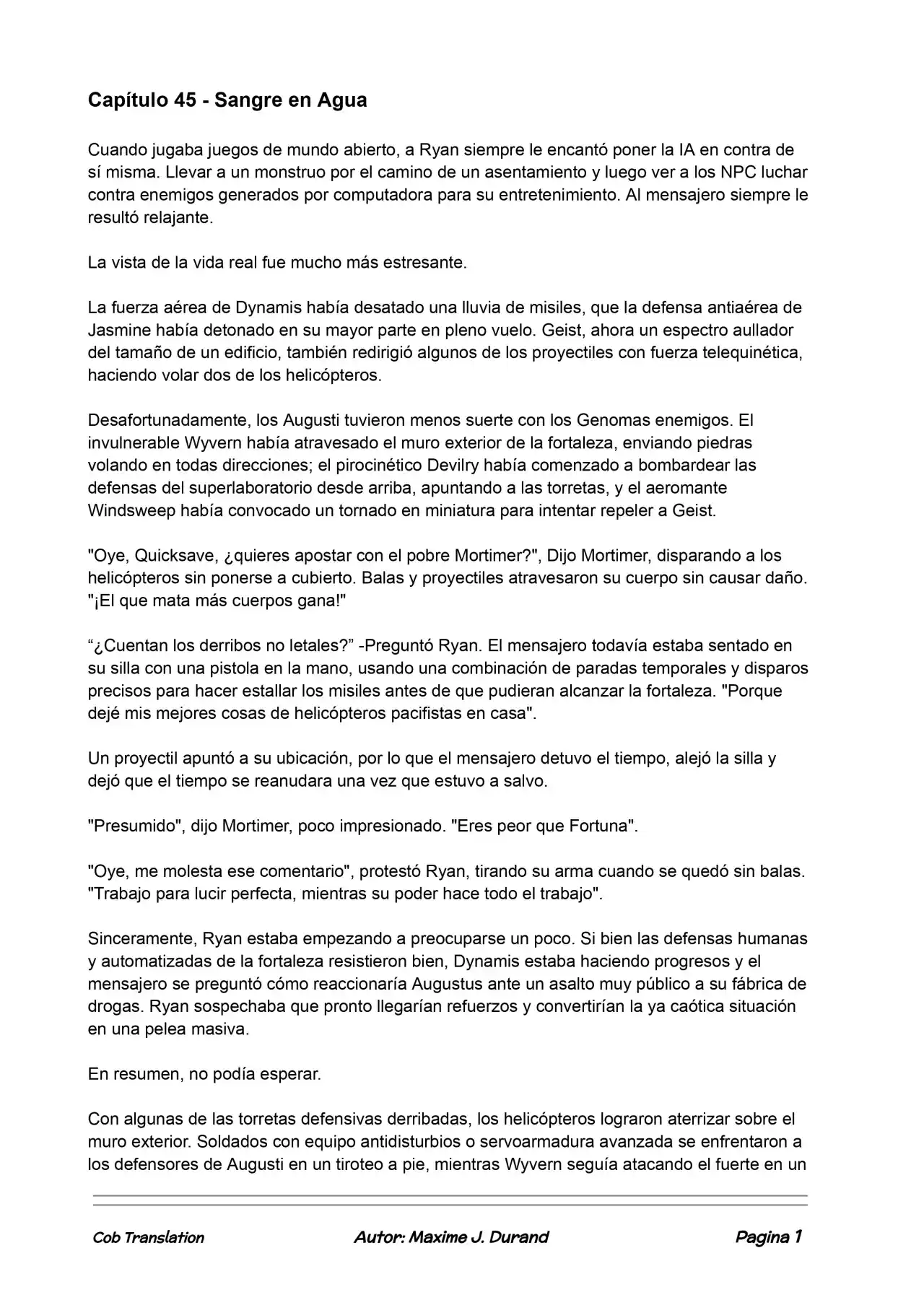 La Partida Perfecta (Novela) - Capítulo 45 - Página 1 - LectorTMOo