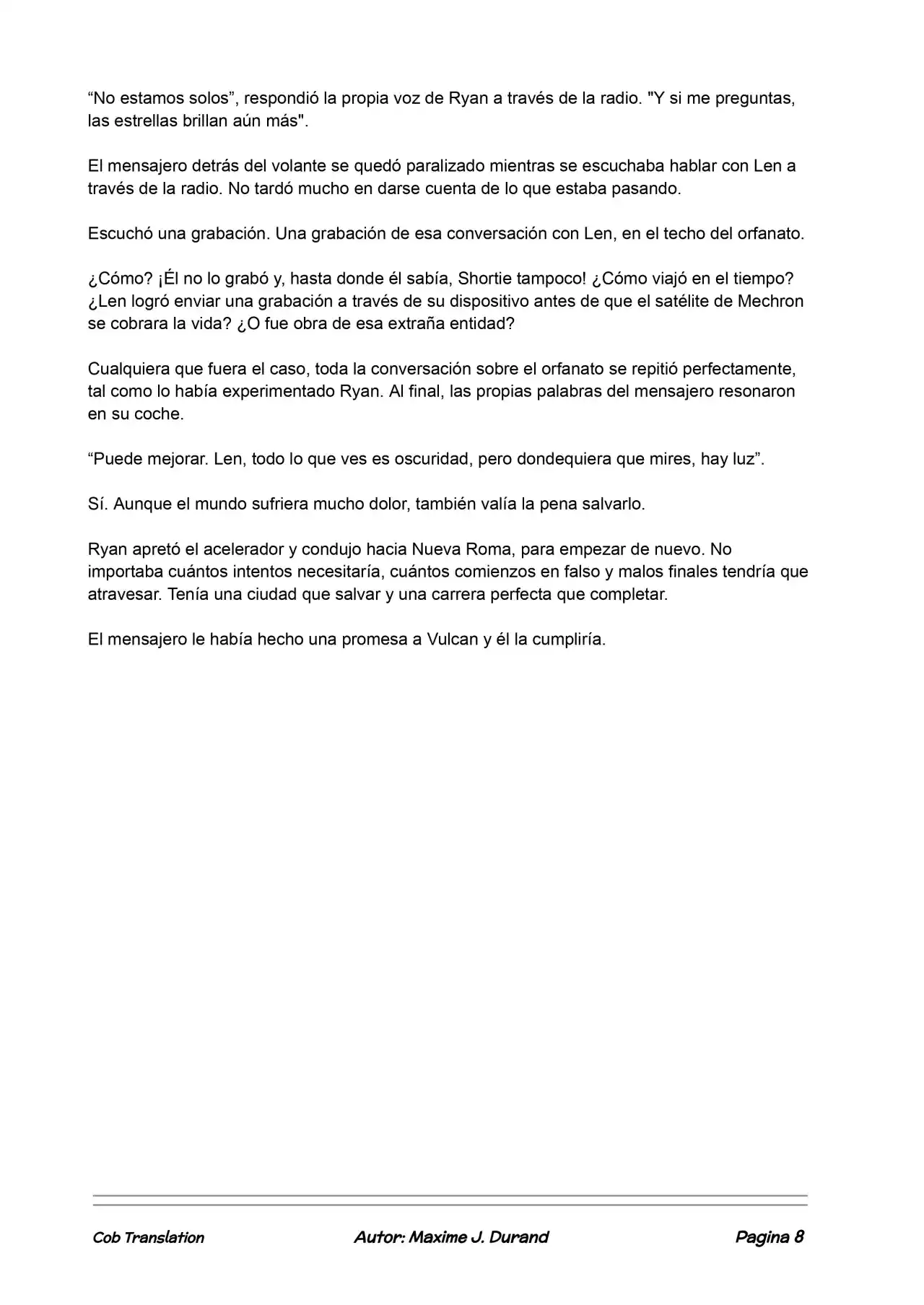 La Partida Perfecta (Novela) - Capítulo 49 - Página 8 - LectorTMOo