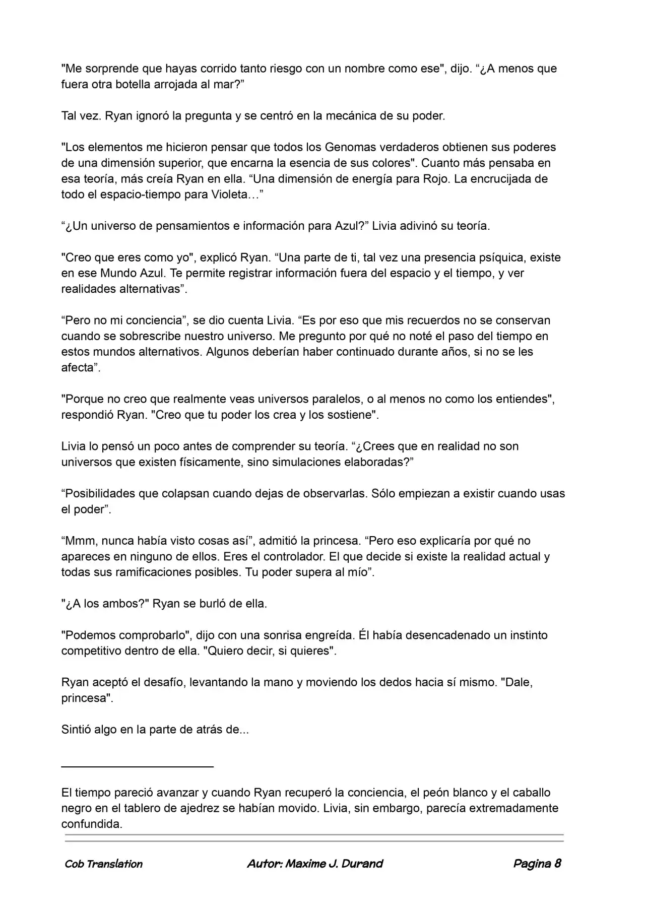 La Partida Perfecta (Novela) - Capítulo 56 - Página 7 - LectorTMOo