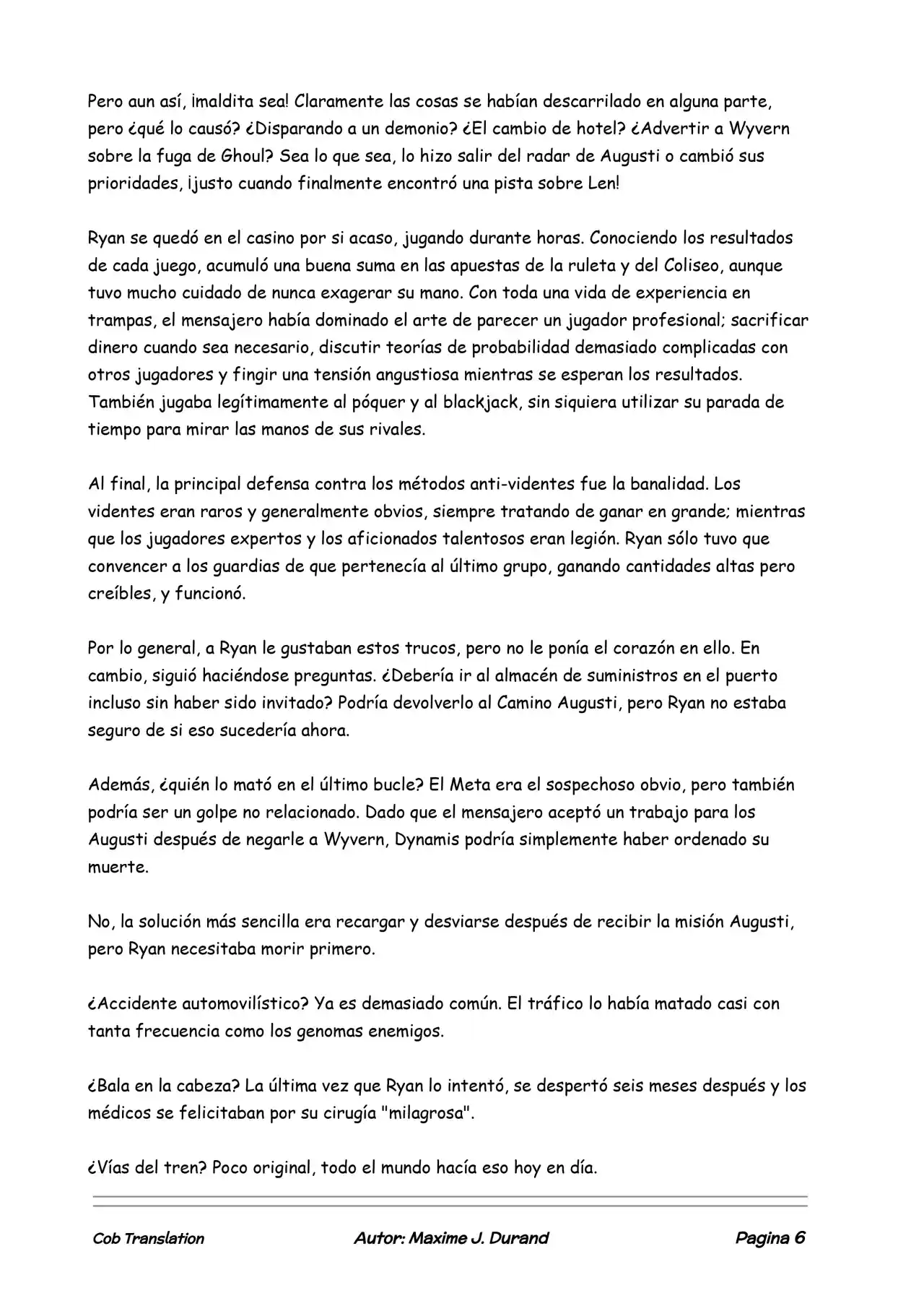 La Partida Perfecta (Novela) - Capítulo 6 - Página 6 - LectorTMOo