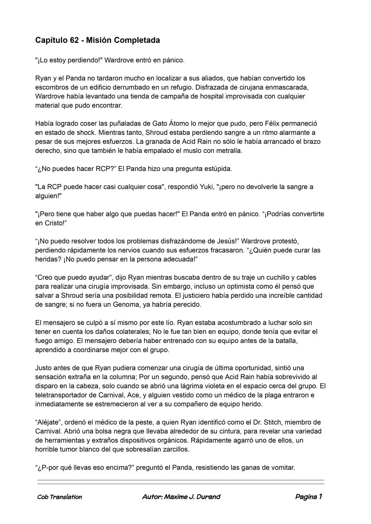 La Partida Perfecta (Novela) - Capítulo 62 - Página 1 - LectorTMOo
