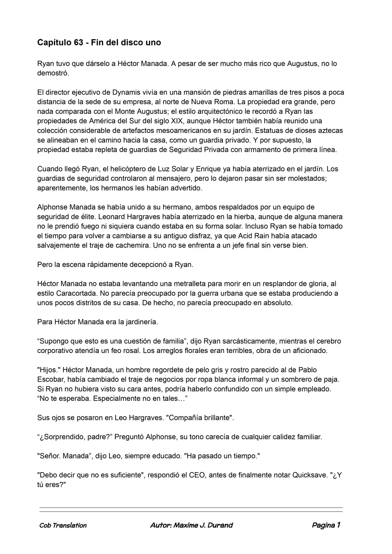 La Partida Perfecta (Novela) - Capítulo 63 - Página 1 - LectorTMOo