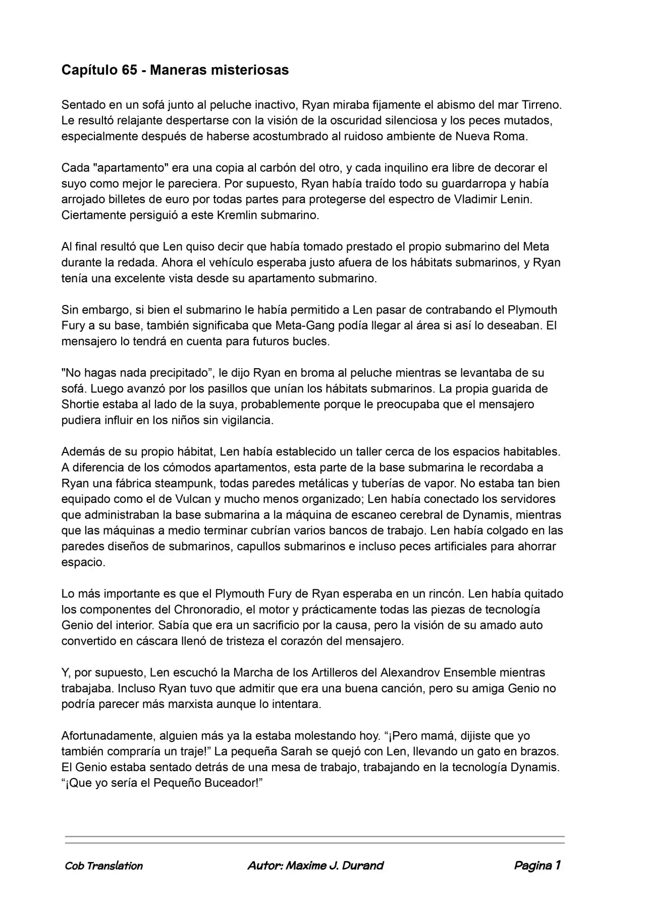 La Partida Perfecta (Novela) - Capítulo 65 - Página 1 - LectorTMOo