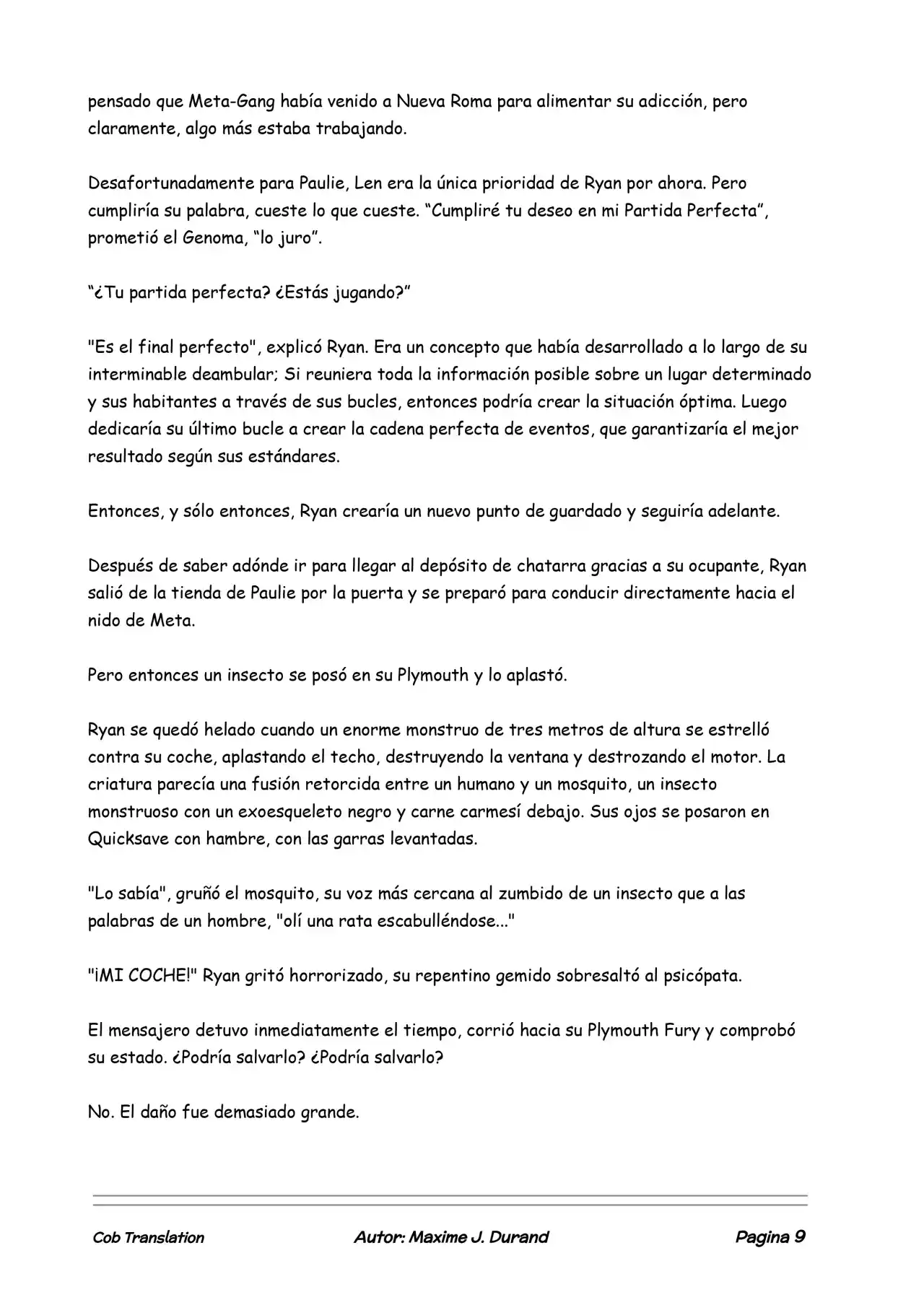 La Partida Perfecta (Novela) - Capítulo 7 - Página 9 - LectorTMOo