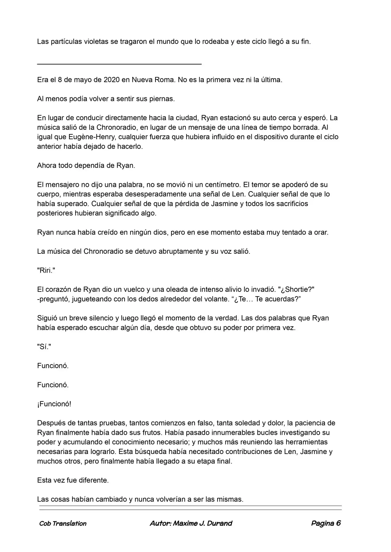 La Partida Perfecta (Novela) - Capítulo 70 - Página 6 - LectorTMOo