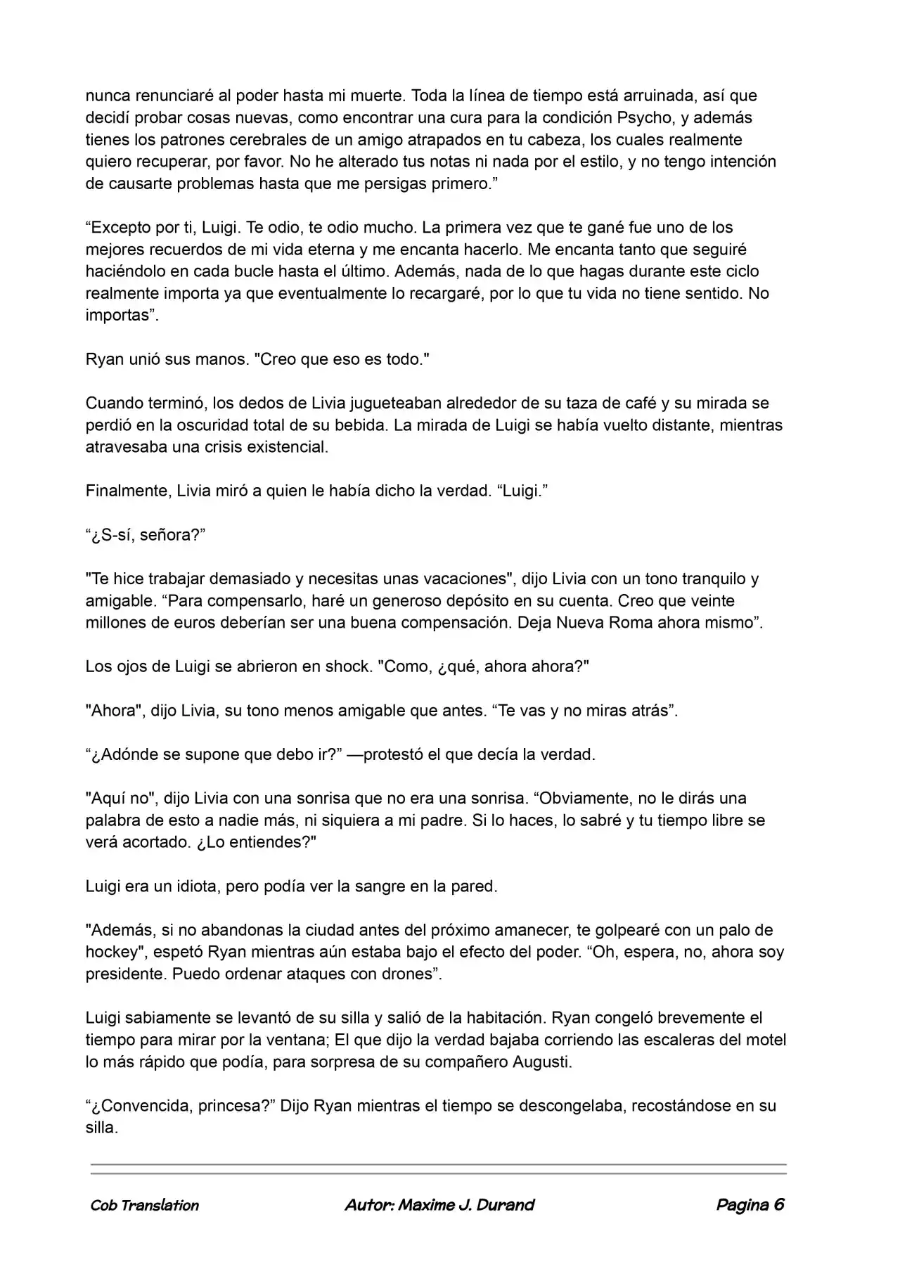 La Partida Perfecta (Novela) - Capítulo 75 - Página 6 - LectorTMOo