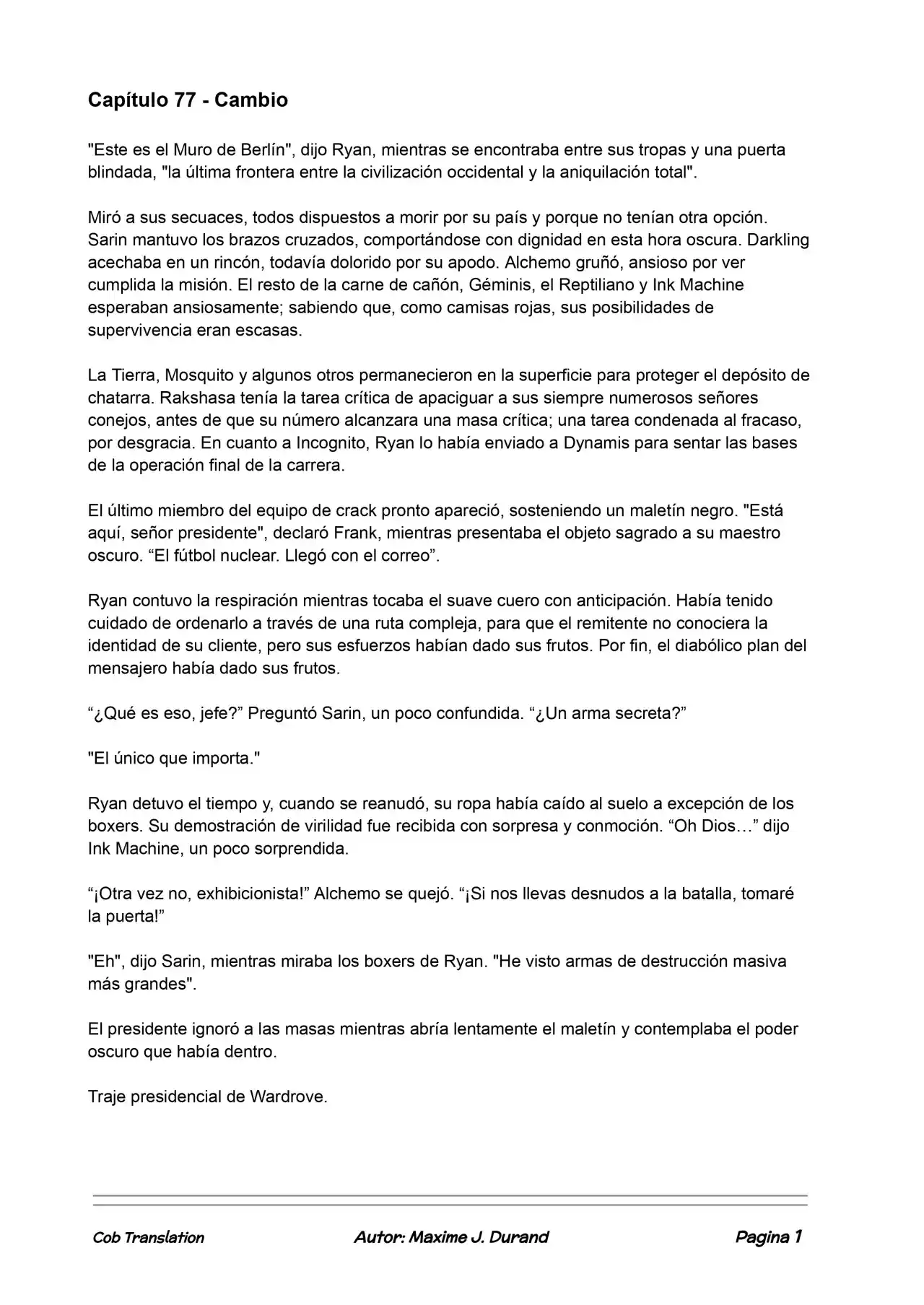La Partida Perfecta (Novela) - Capítulo 77 - Página 1 - LectorTMOo