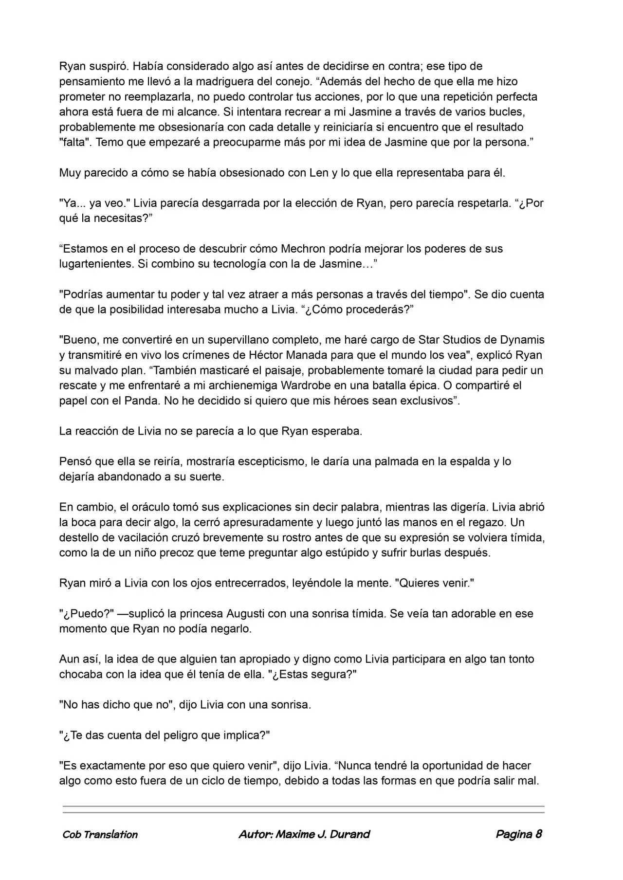 La Partida Perfecta (Novela) - Capítulo 80 - Página 8 - LectorTMOo