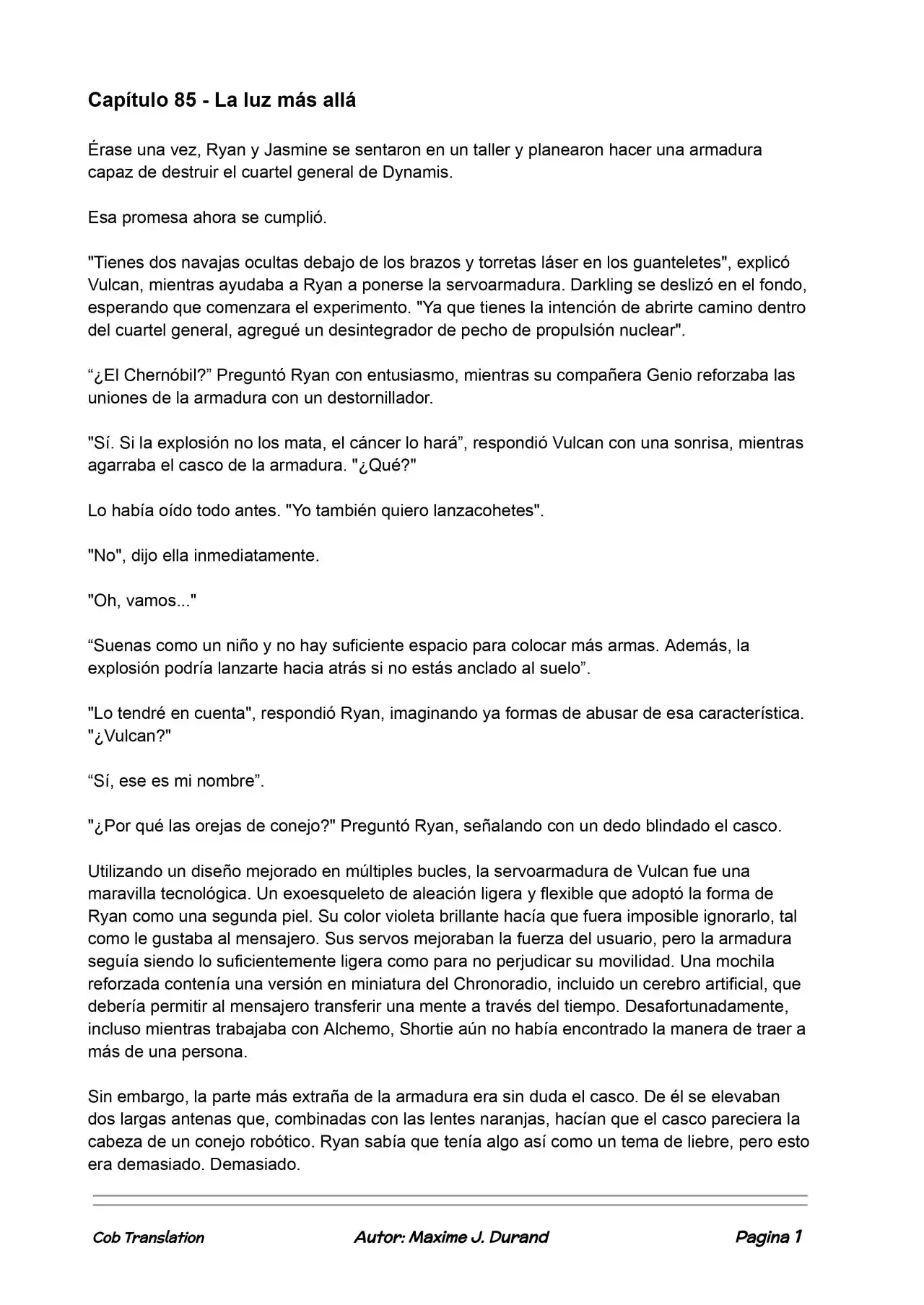 La Partida Perfecta (Novela) - Capítulo 85 - Página 1 - LectorTMOo