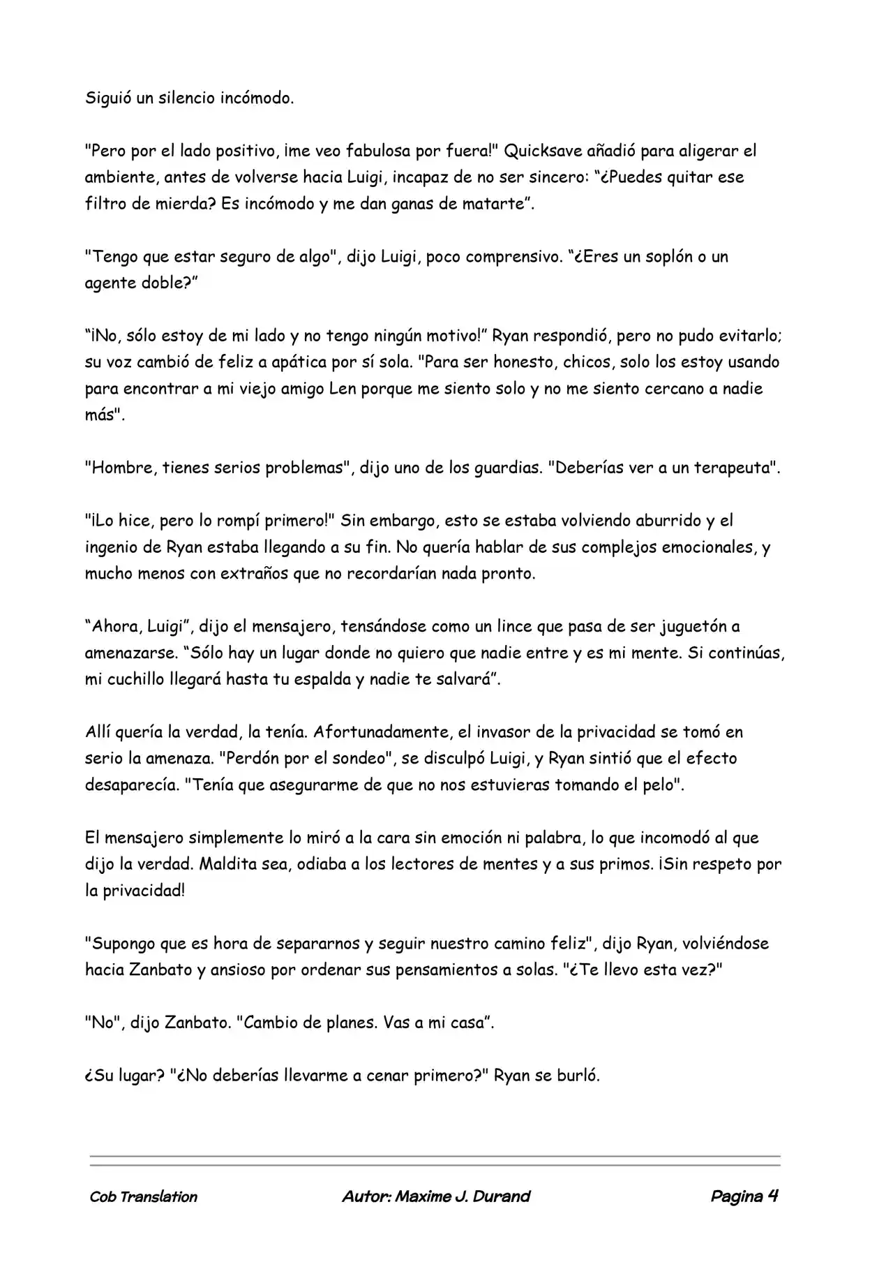 La Partida Perfecta (Novela) - Capítulo 9 - Página 4 - LectorTMOo