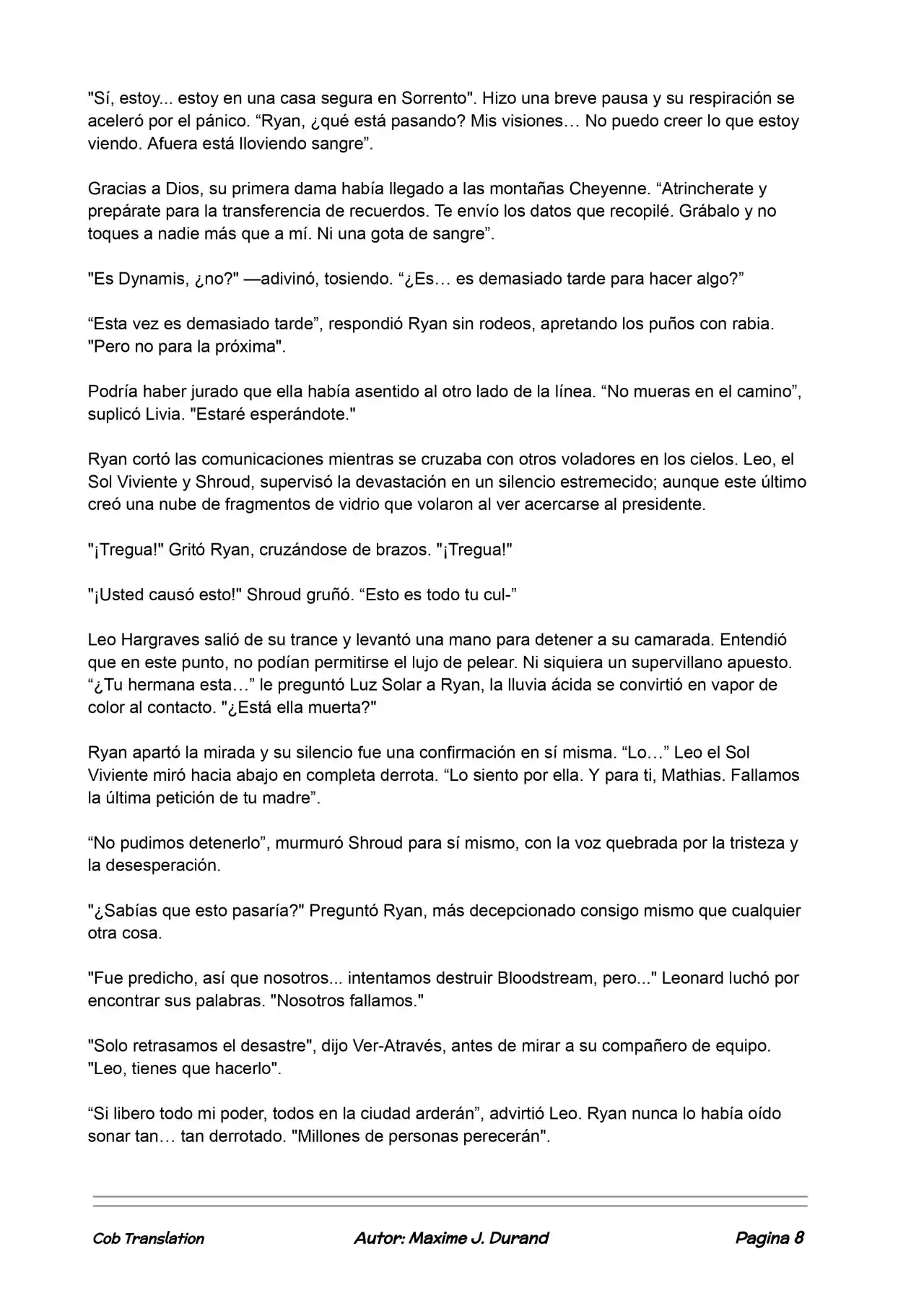 La Partida Perfecta (Novela) - Capítulo 91 - Página 8 - LectorTMOo