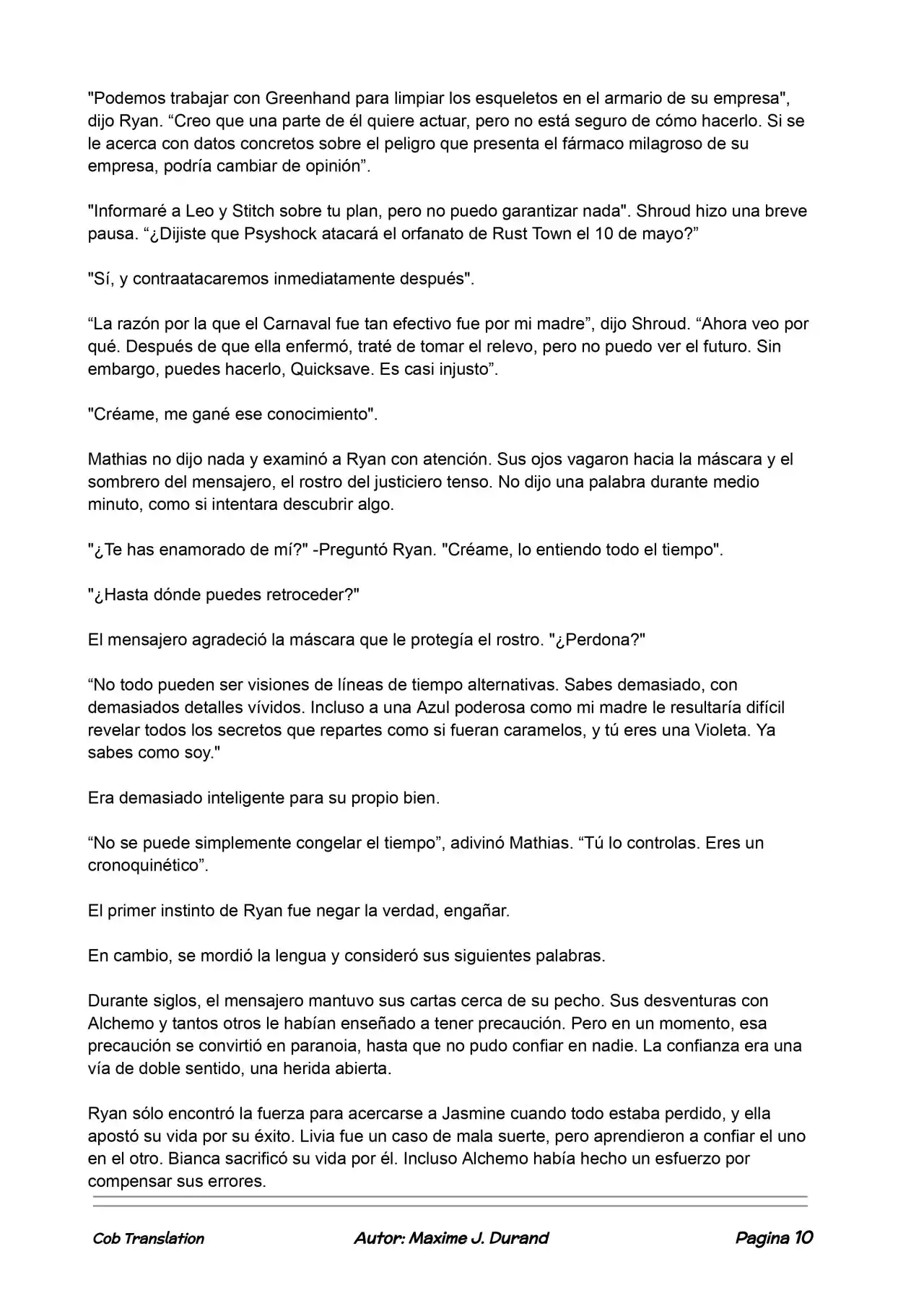 La Partida Perfecta (Novela) - Capítulo 93 - Página 10 - LectorTMOo