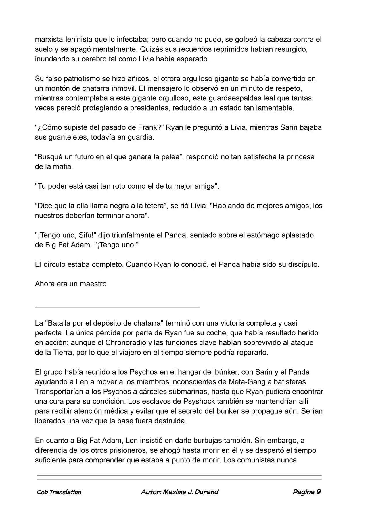 La Partida Perfecta (Novela) - Capítulo 96 - Página 9 - LectorTMOo