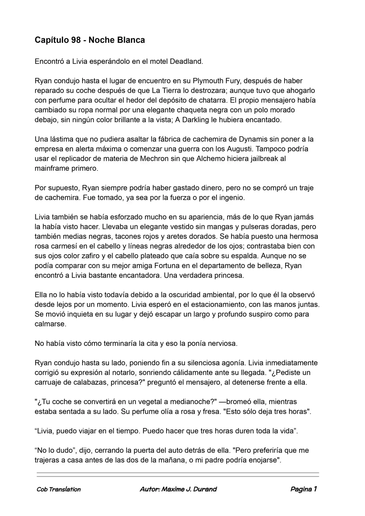 La Partida Perfecta (Novela) - Capítulo 98 - Página 1 - LectorTMOo