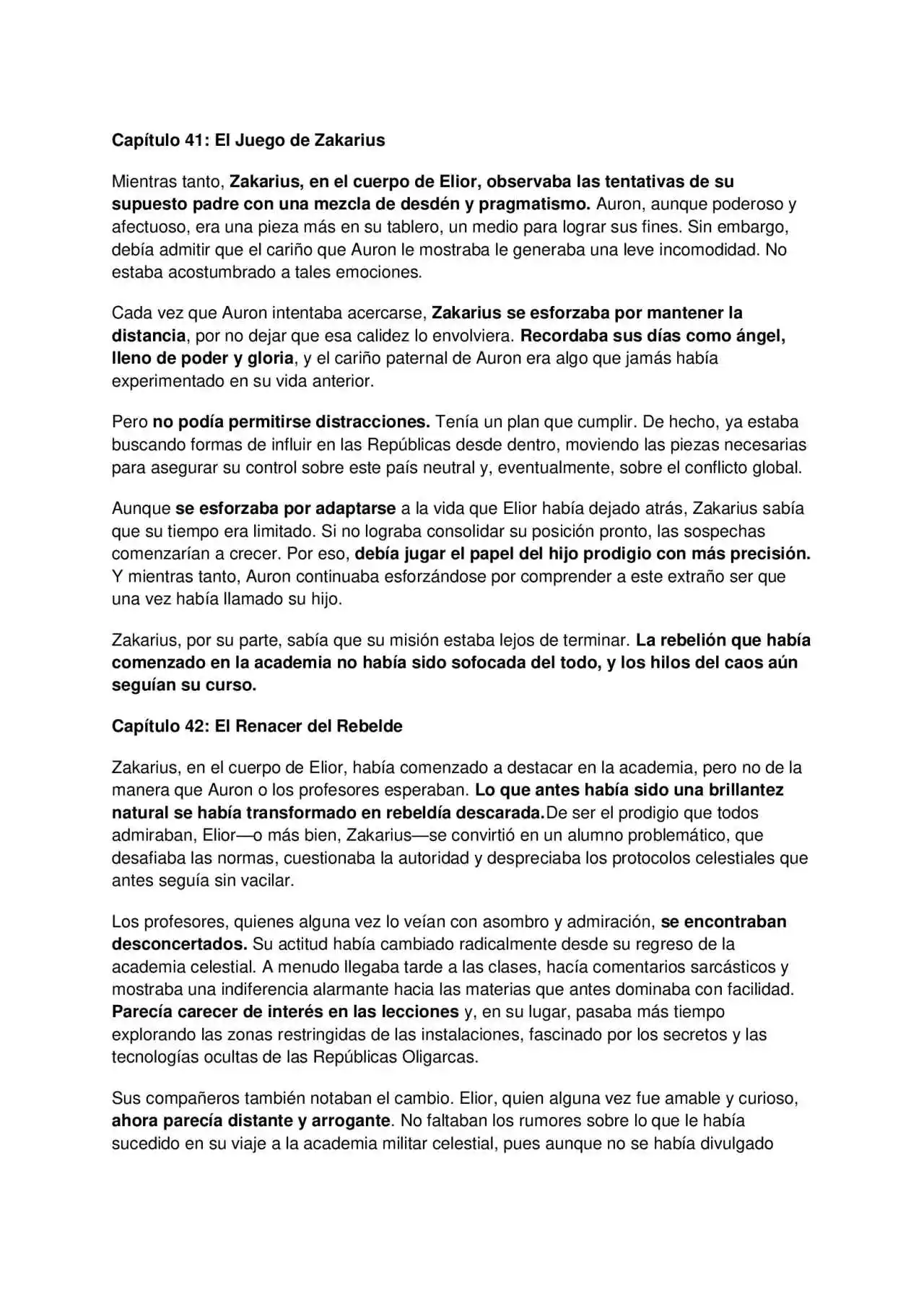 La Perdición De Zakarius (Novela) - Capítulo 5 - Página 1 - LectorTMOo