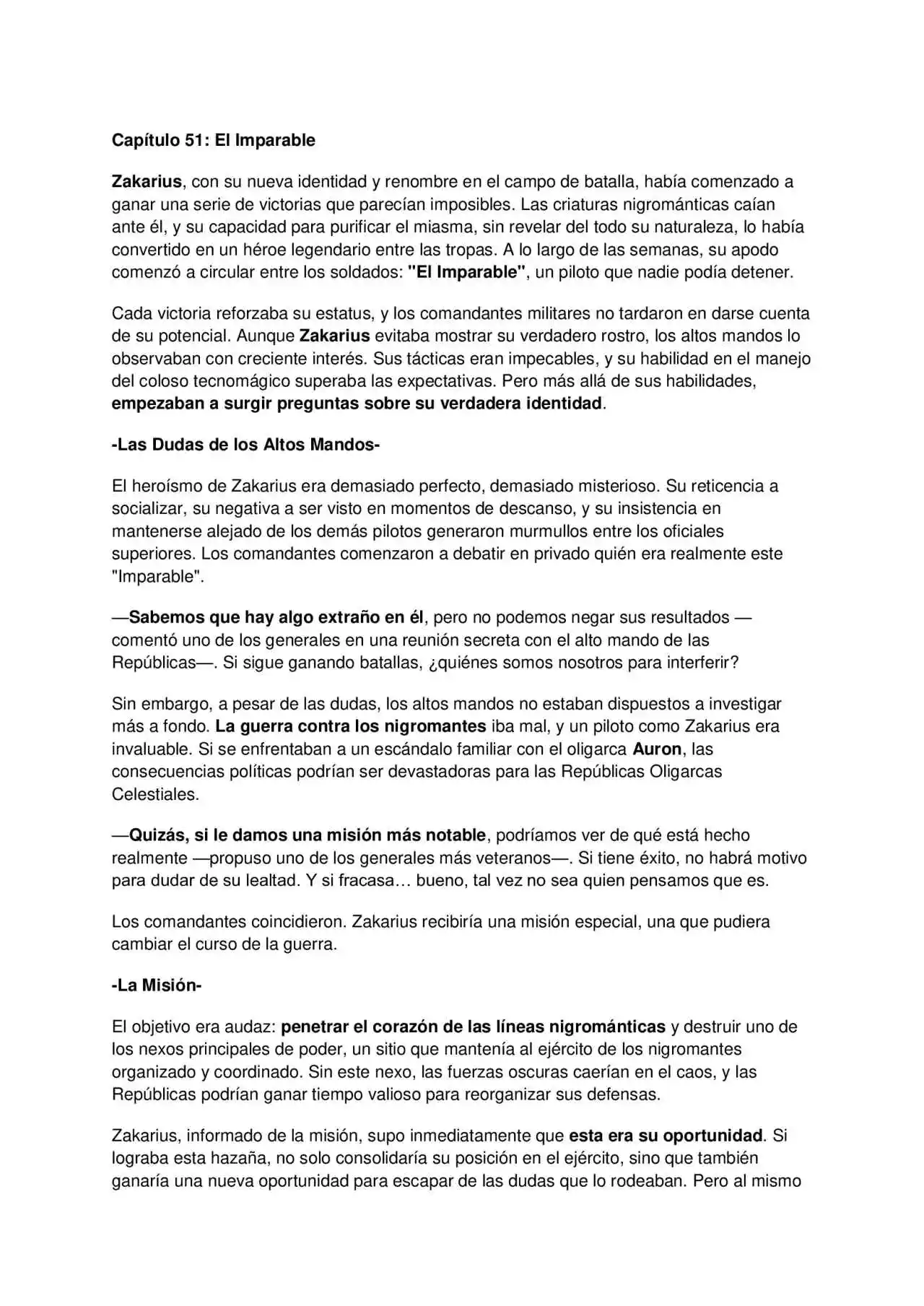 La Perdición De Zakarius (Novela) - Capítulo 6 - Página 1 - LectorTMOo