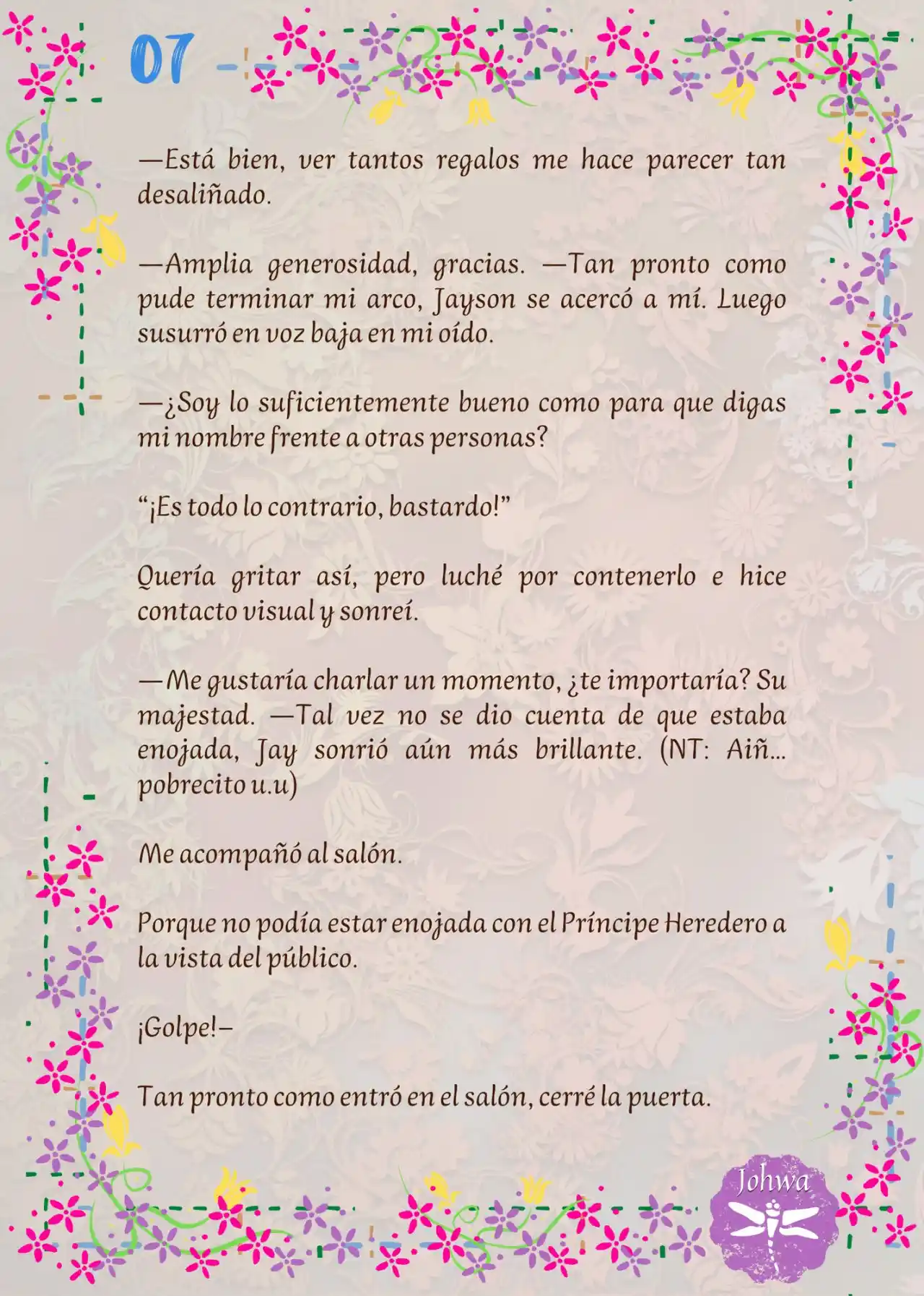 ¡¿La Popular Escritora De BL Es La Futura Princesa Heredera?! (Novela) - Capítulo 17 - Página 9 - LectorTMOo