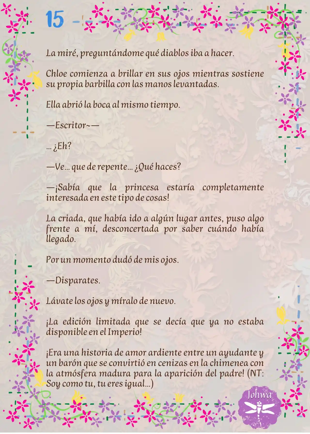 ¡¿La Popular Escritora De BL Es La Futura Princesa Heredera?! (Novela) - Capítulo 5 - Página 17 - LectorTMOo