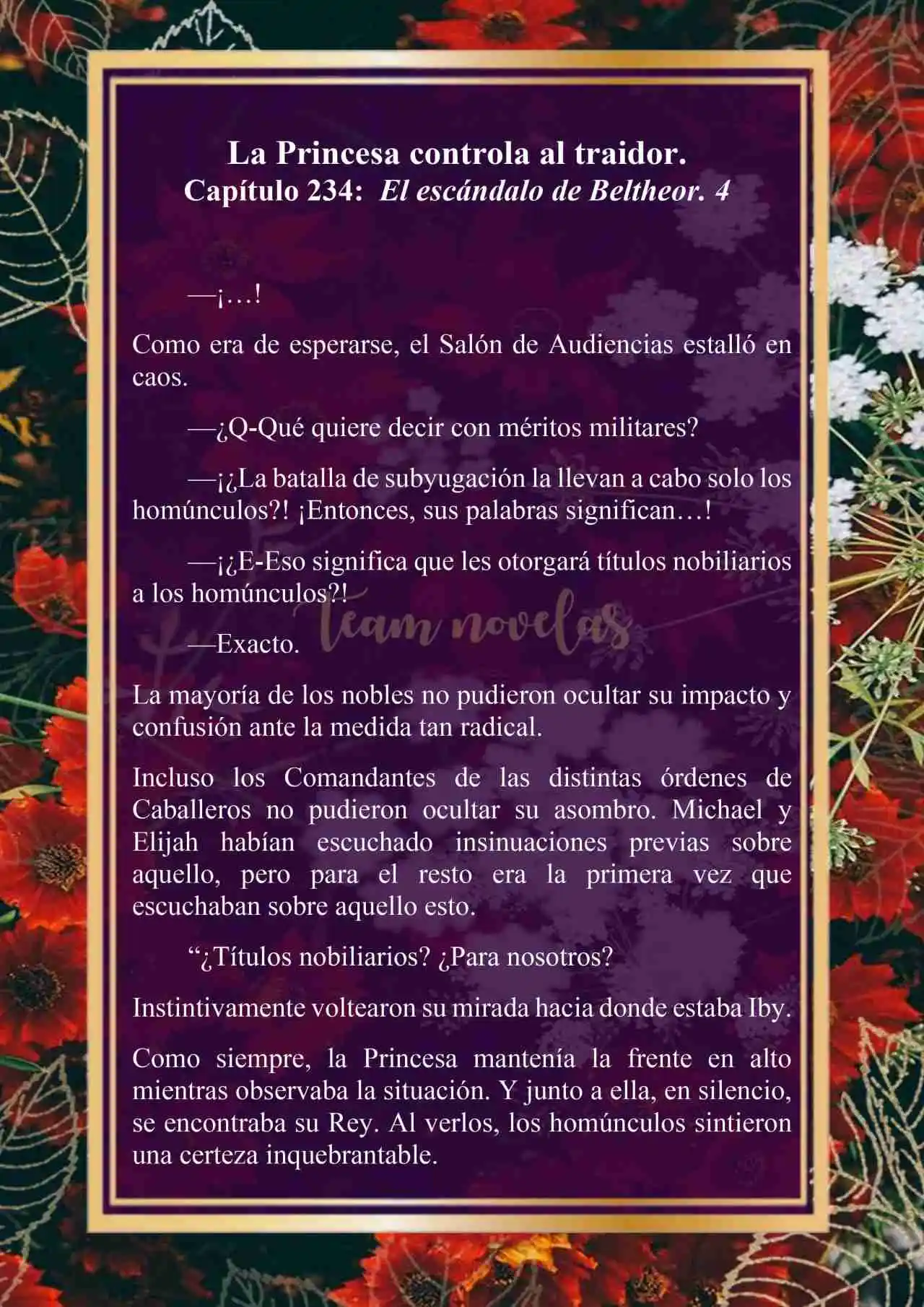 La Princesa Controla Al Traidor (Novela) - Capítulo 234 - Página 4 - LectorTMOo