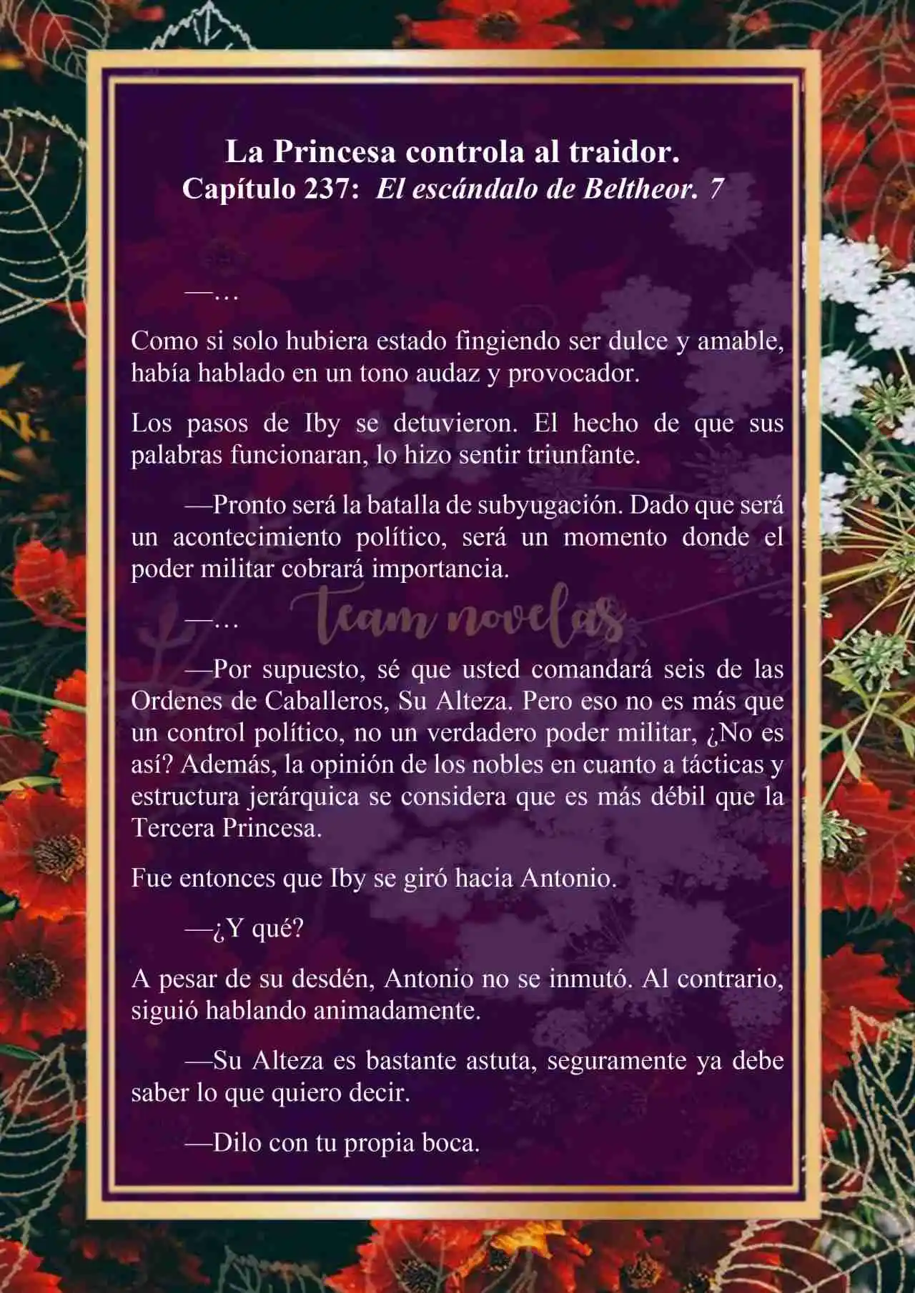 La Princesa Controla Al Traidor (Novela) - Capítulo 237 - Página 4 - LectorTMOo