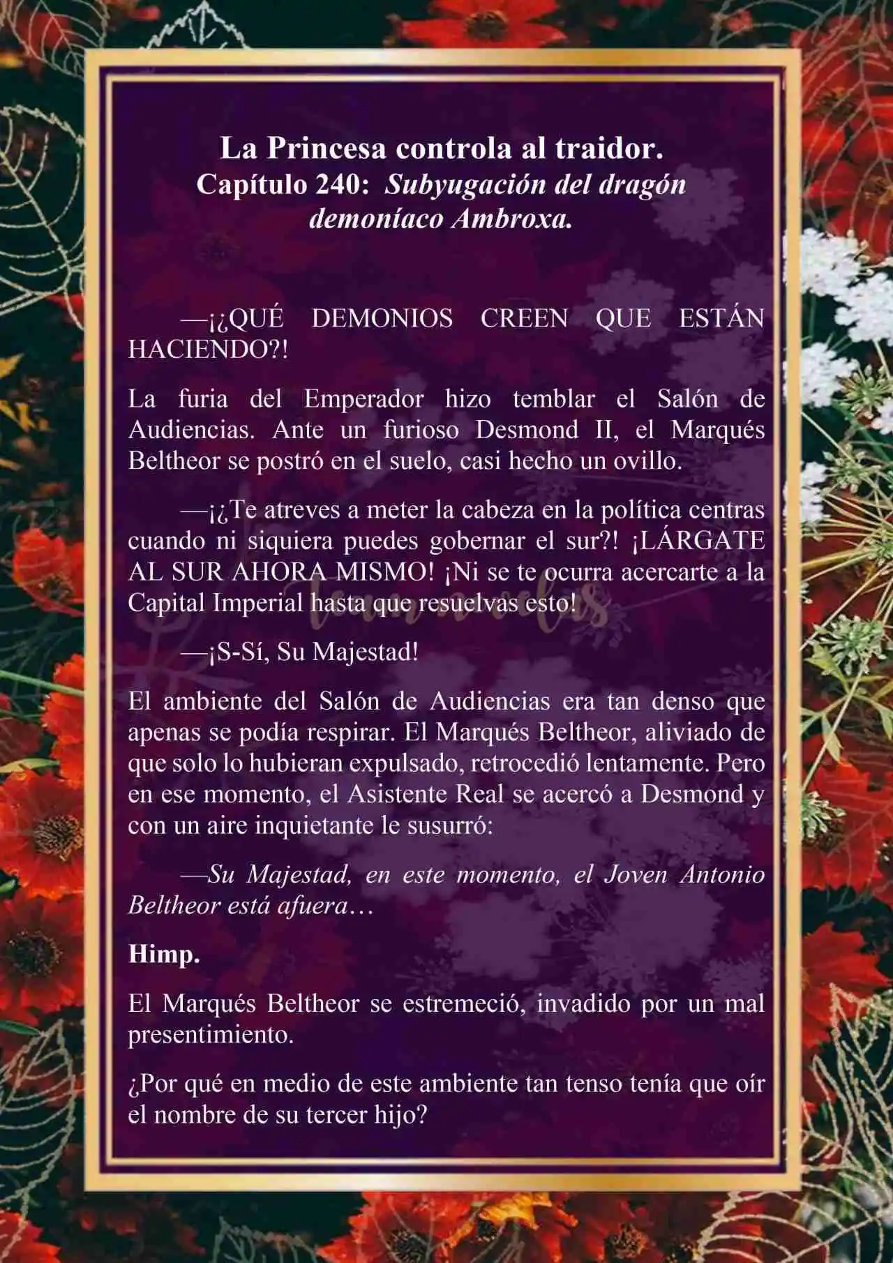 La Princesa Controla Al Traidor (Novela) - Capítulo 240 - Página 3 - LectorTMOo