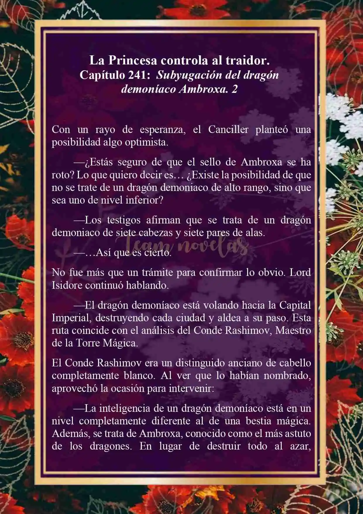 La Princesa Controla Al Traidor (Novela) - Capítulo 241 - Página 4 - LectorTMOo
