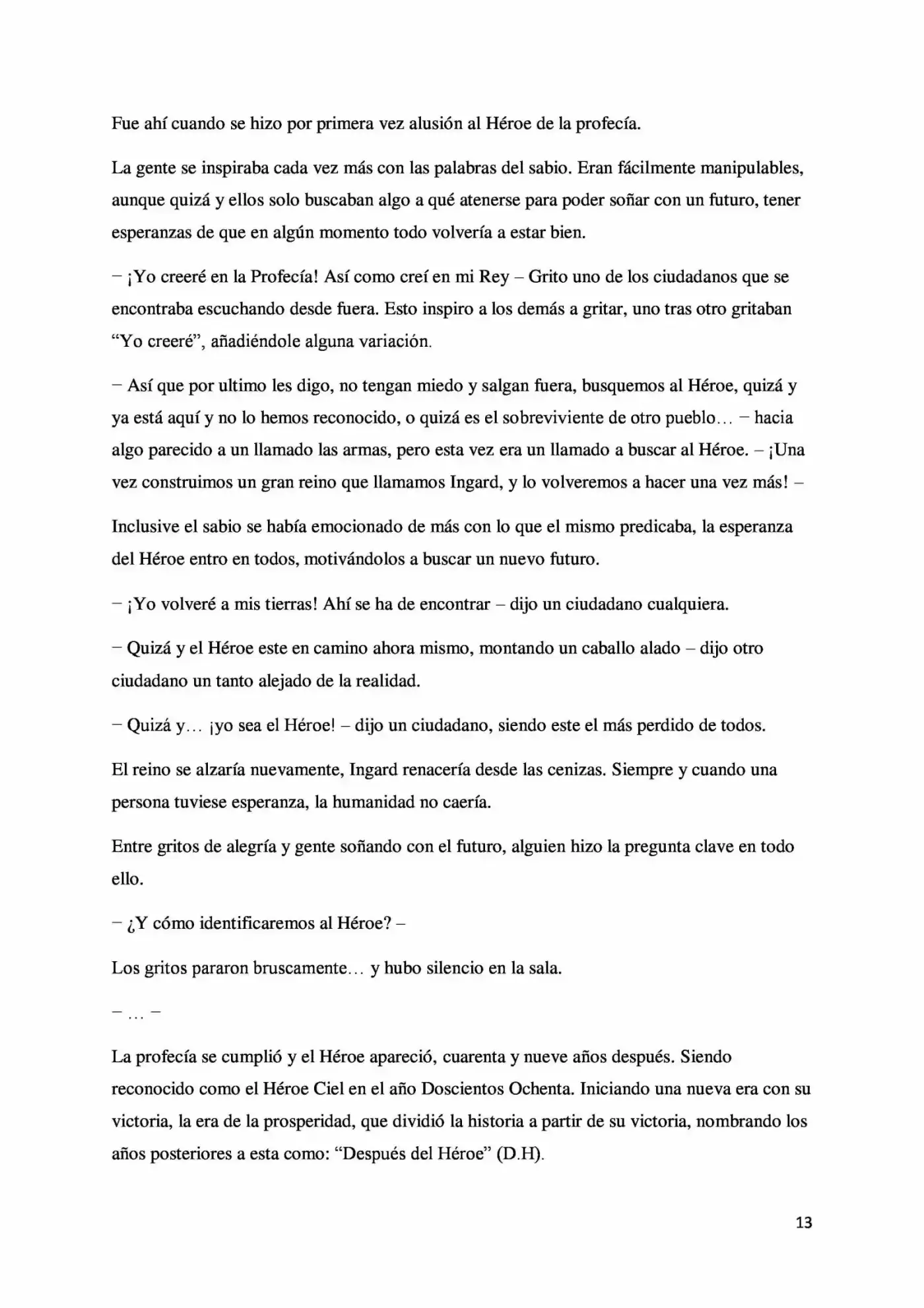 La Profecía Del Héroe (Novela) - Capítulo 1 - Página 13 - LectorTMOo