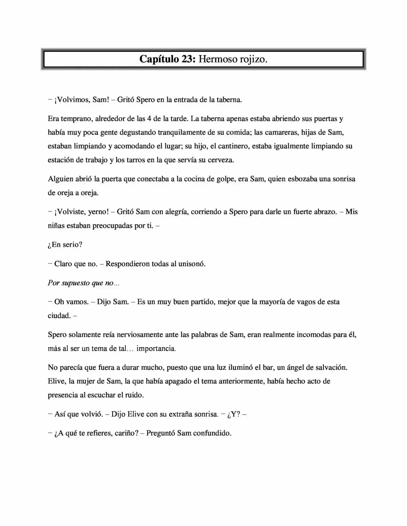 La Profecía Del Héroe (Novela) - Capítulo 23 - Página 1 - LectorTMOo