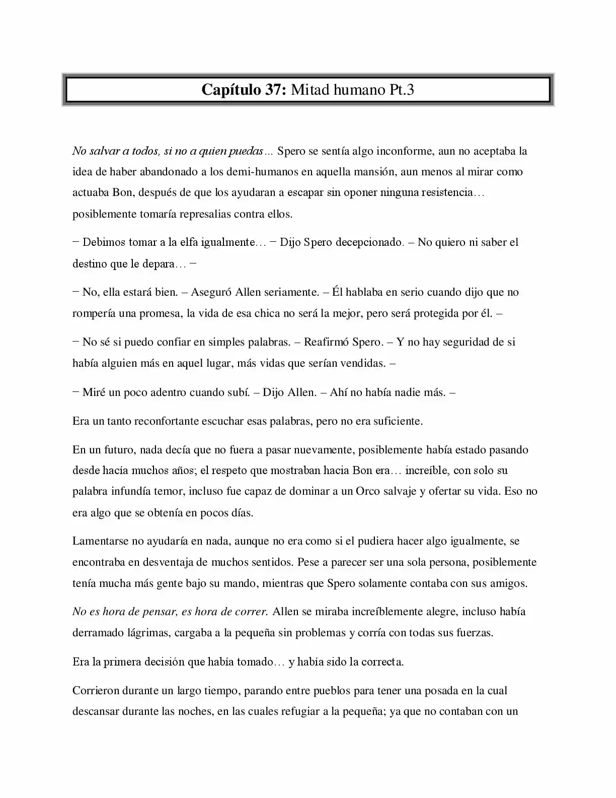 La Profecía Del Héroe (Novela) - Capítulo 37 - Página 1 - LectorTMOo