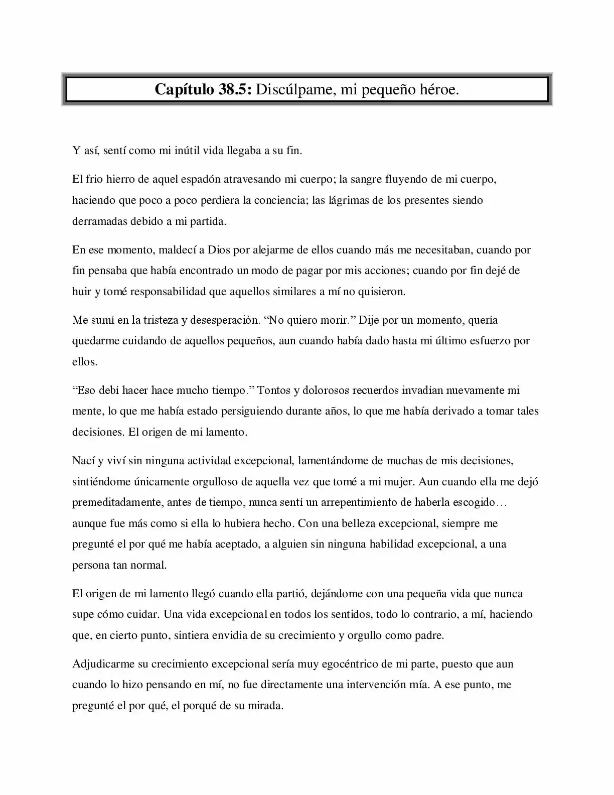 La Profecía Del Héroe (Novela) - Capítulo 38.50 - Página 1 - LectorTMOo