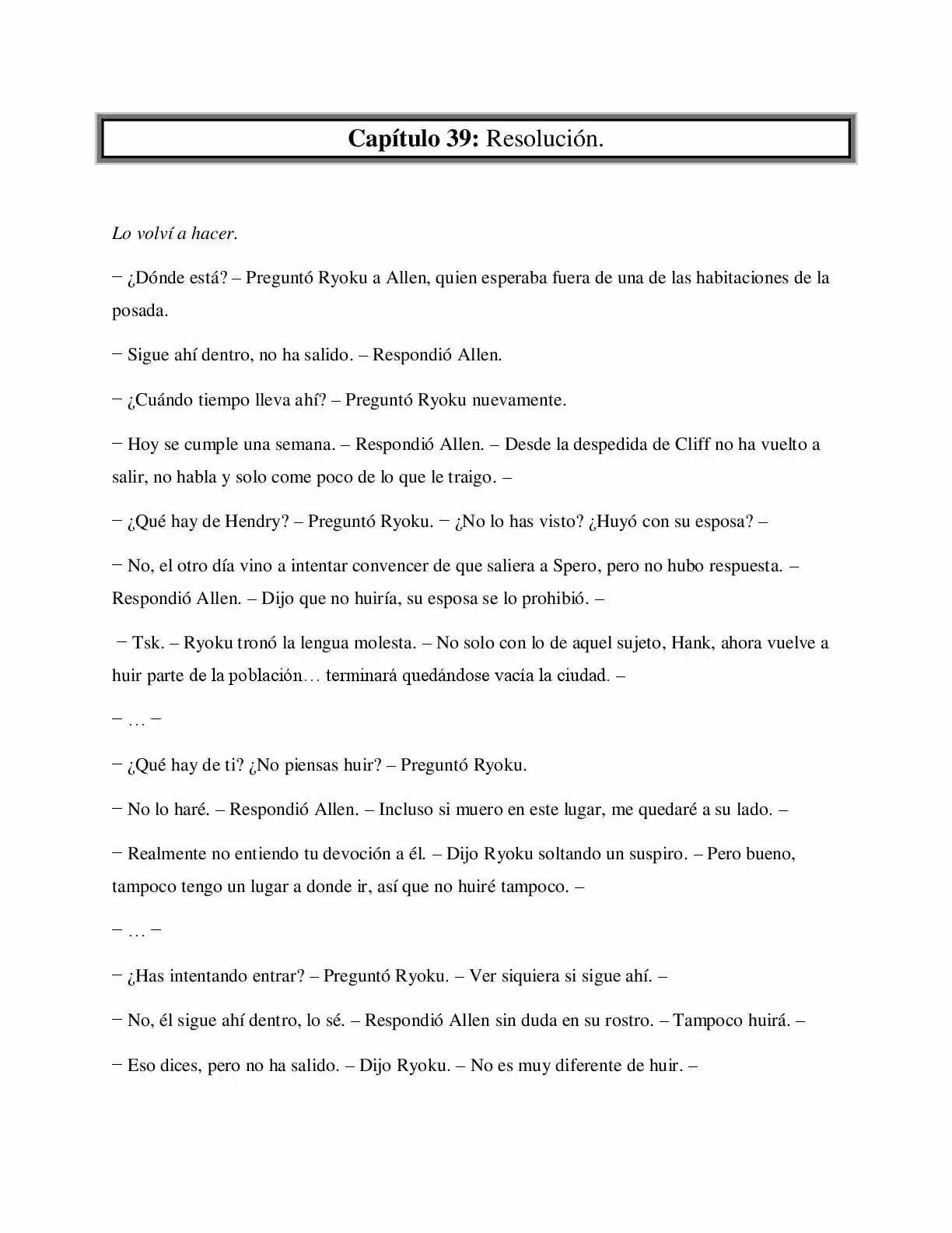 La Profecía Del Héroe (Novela) - Capítulo 39 - Página 1 - LectorTMOo