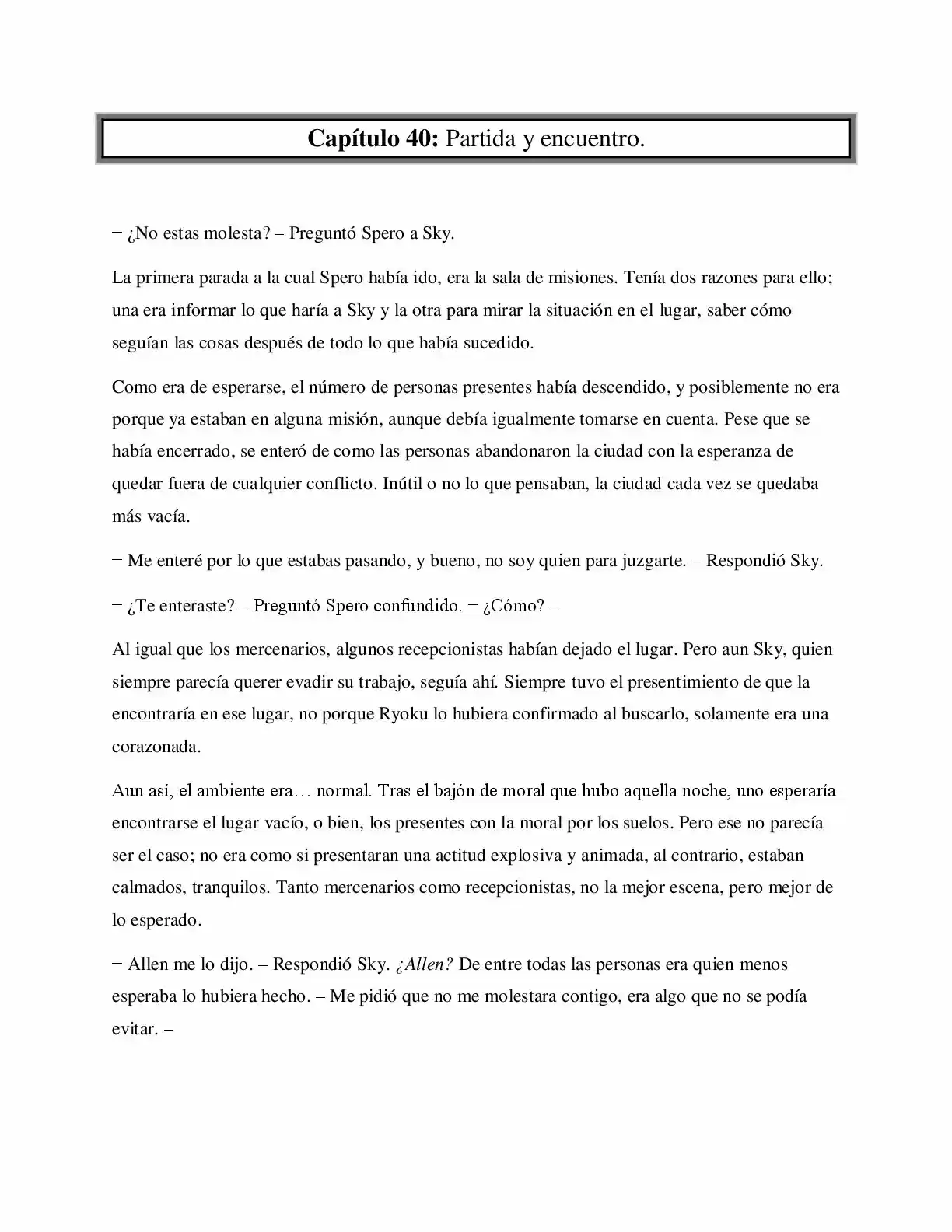 La Profecía Del Héroe (Novela) - Capítulo 40 - Página 1 - LectorTMOo