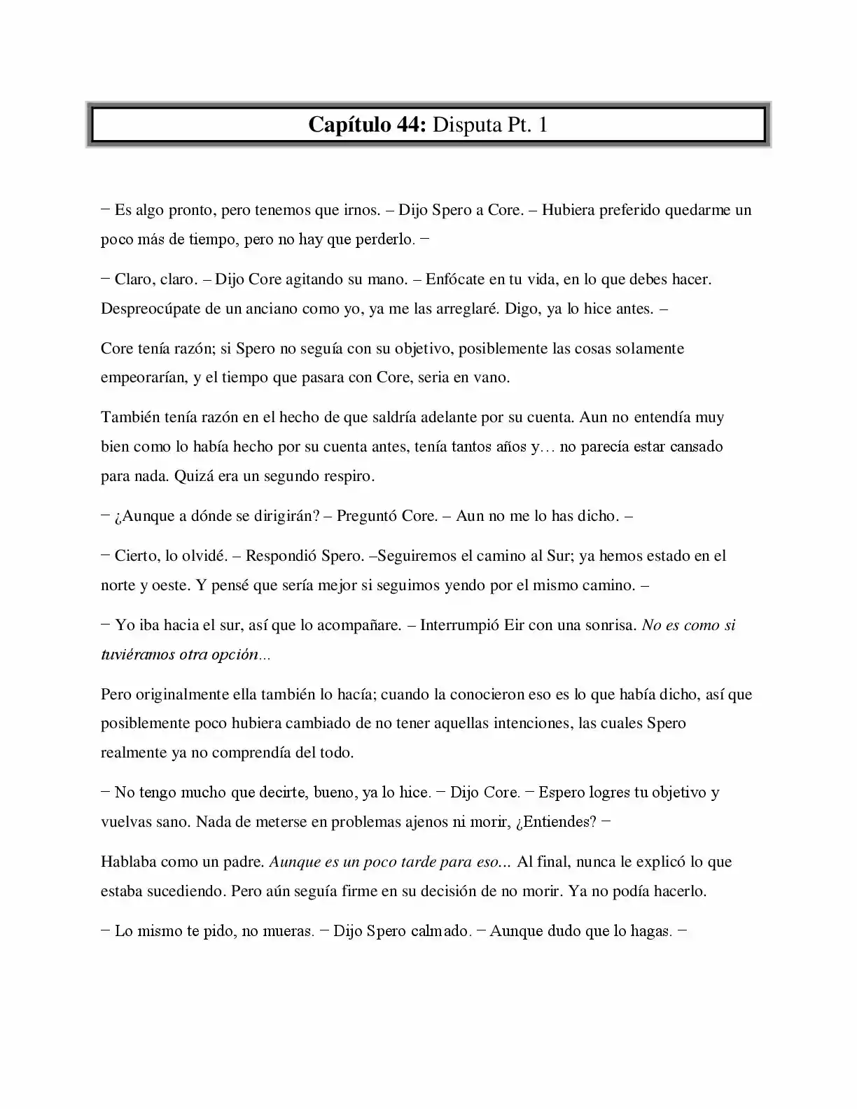 La Profecía Del Héroe (Novela) - Capítulo 44 - Página 1 - LectorTMOo