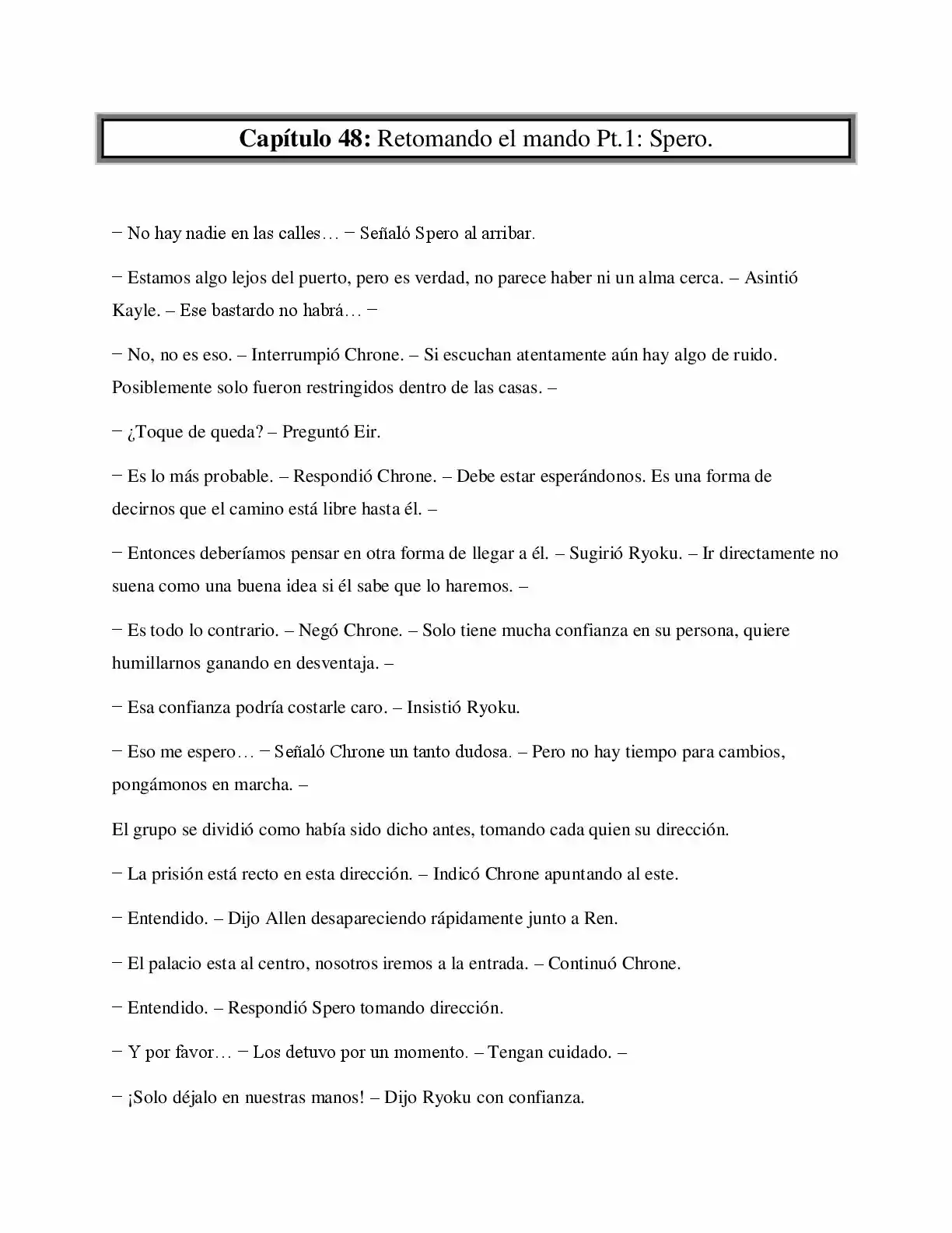 La Profecía Del Héroe (Novela) - Capítulo 48 - Página 1 - LectorTMOo
