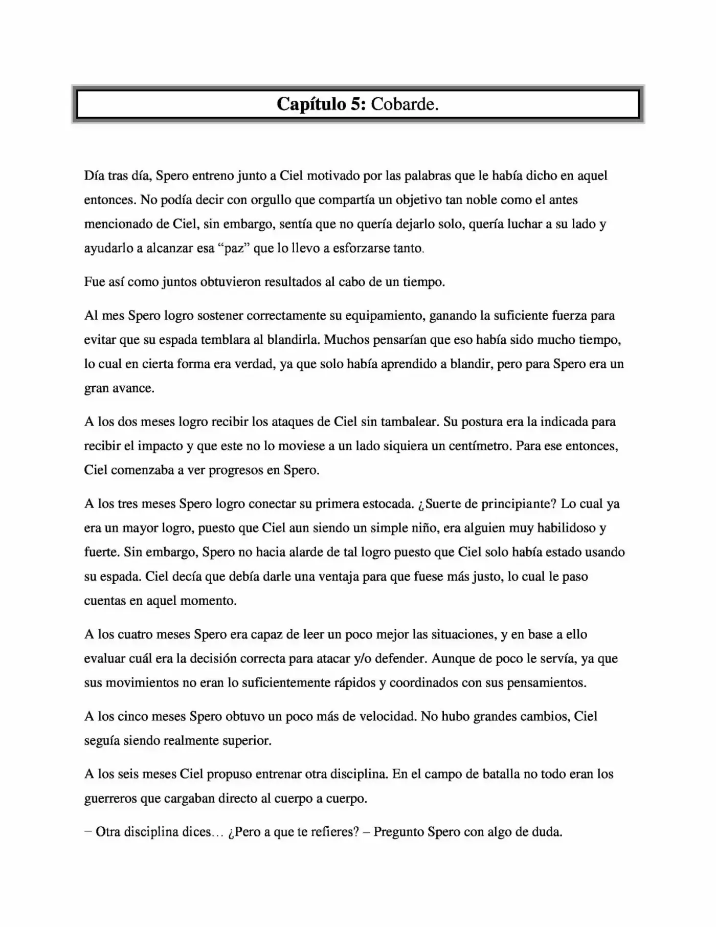 La Profecía Del Héroe (Novela) - Capítulo 5 - Página 1 - LectorTMOo